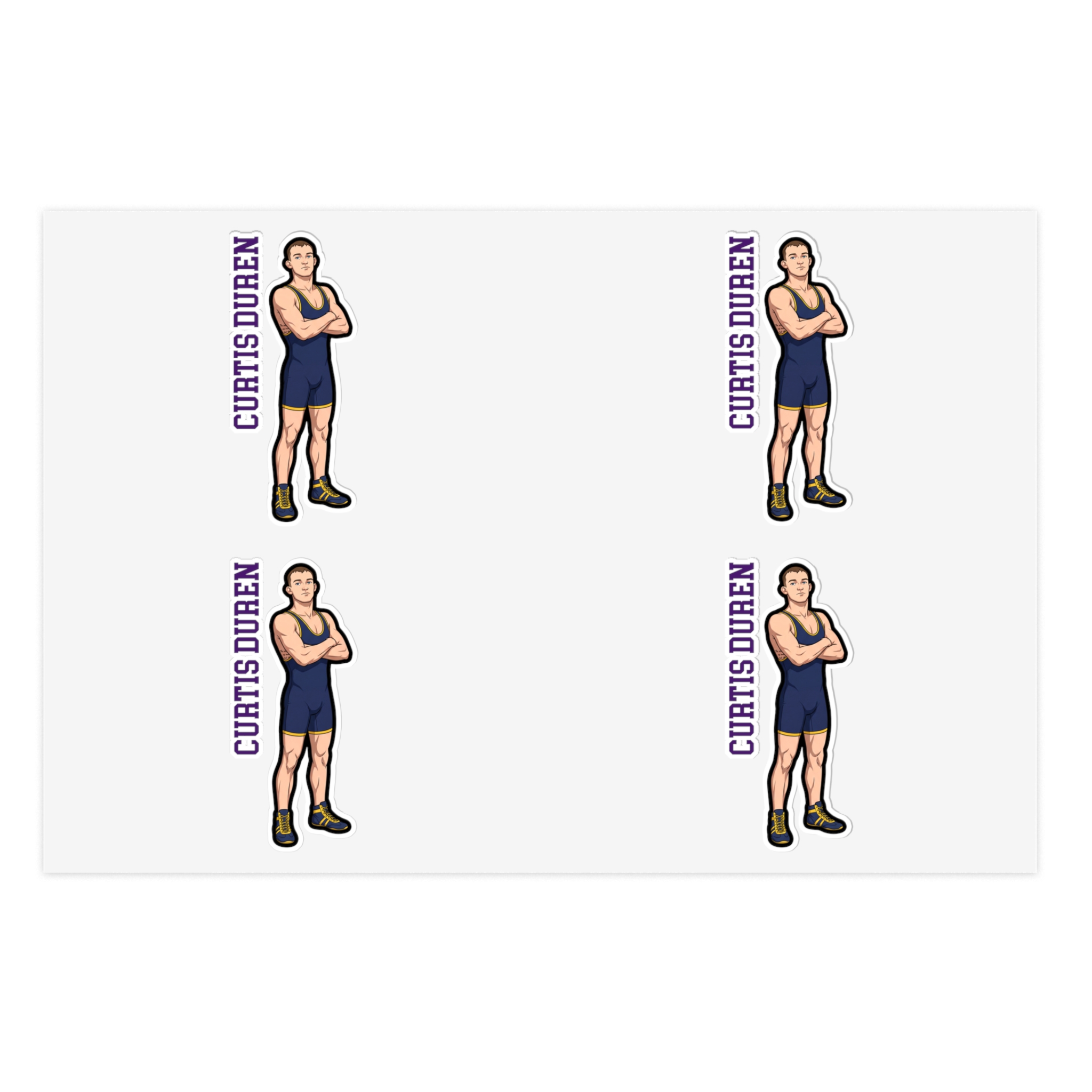 Sticker Sheet — character_name_vertical in Classic