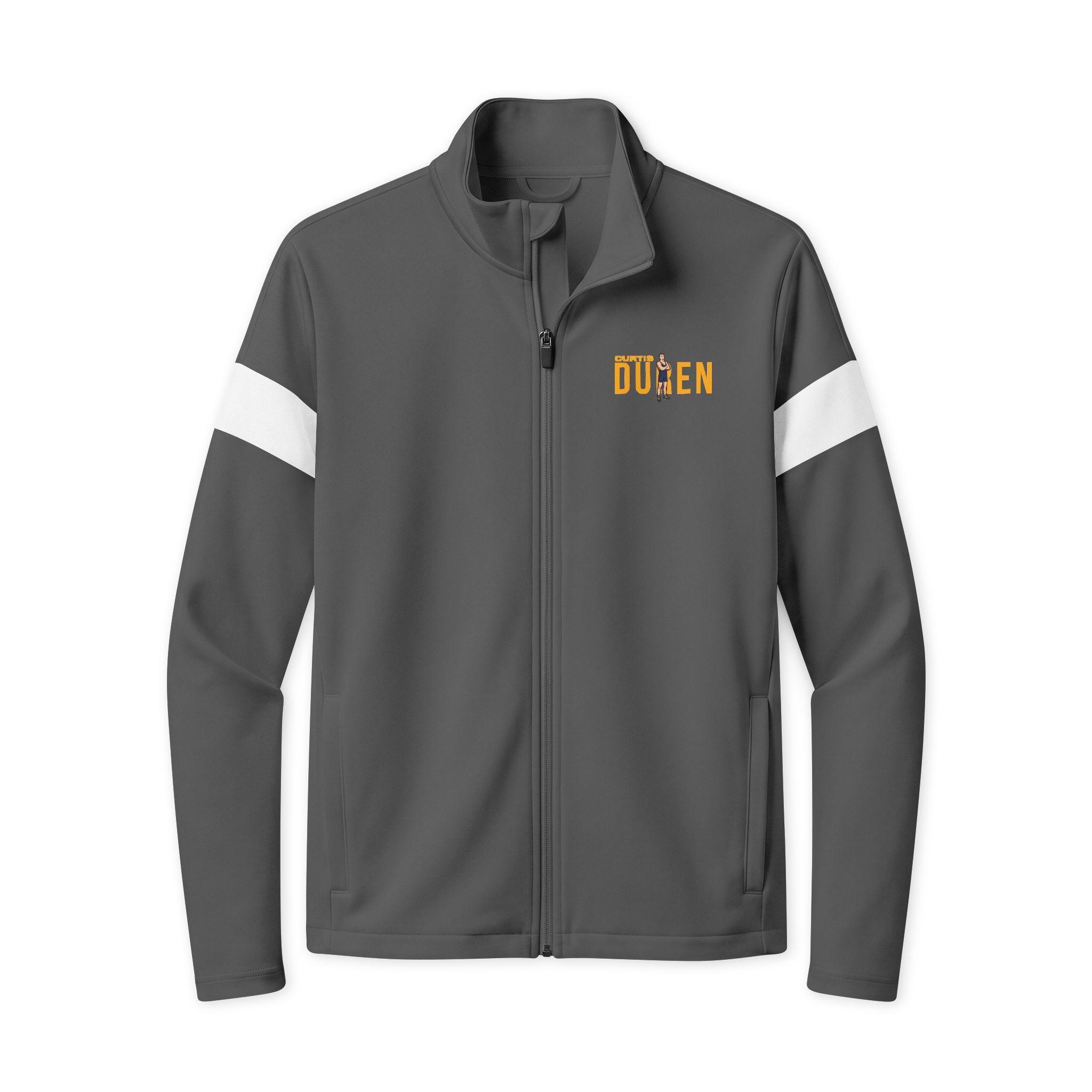 Travel Full-Zip Jacket — character_player_name in Iron Grey/ White