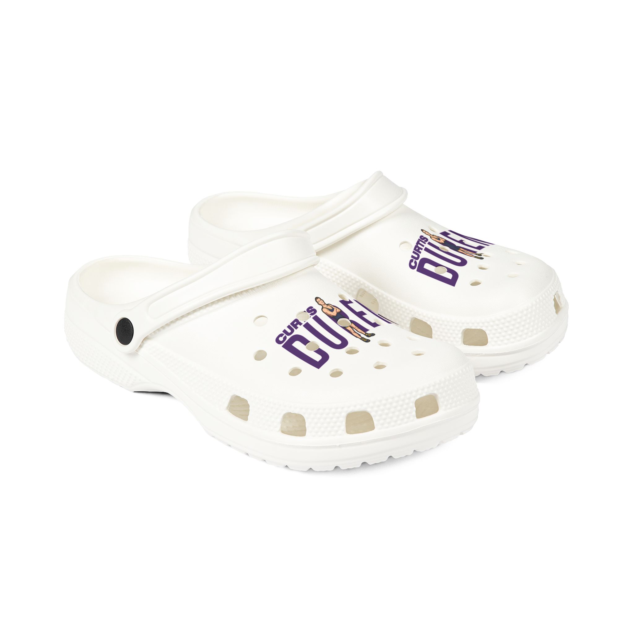 Rubber Clogs — character_player_name in White
