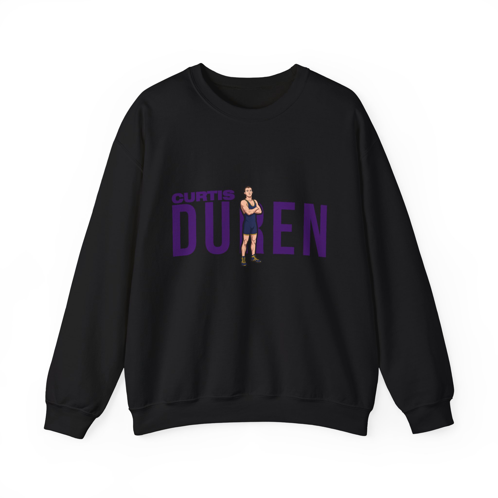 Crewneck Sweatshirt — character_player_name in Black