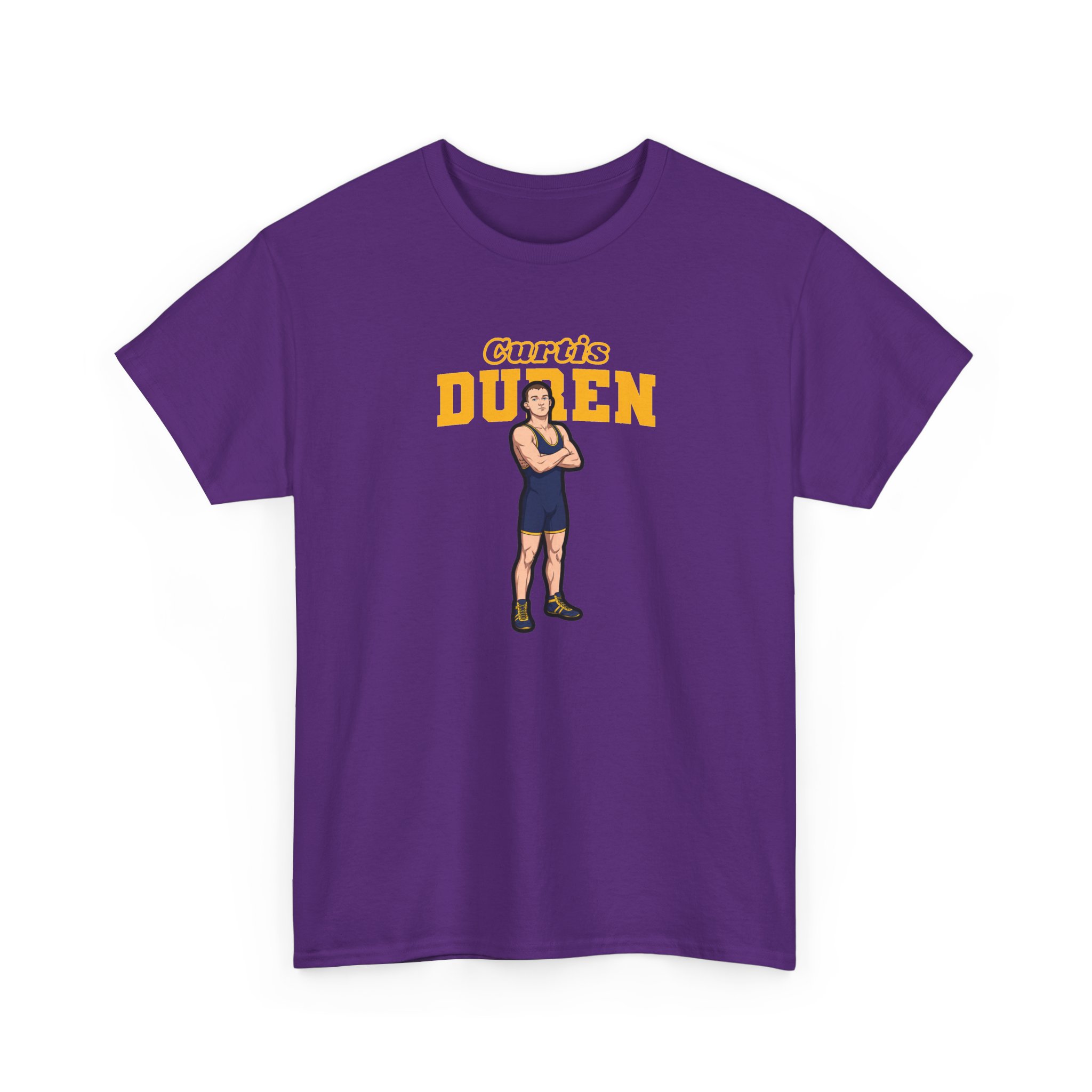 Tee — character_name_arch in Purple