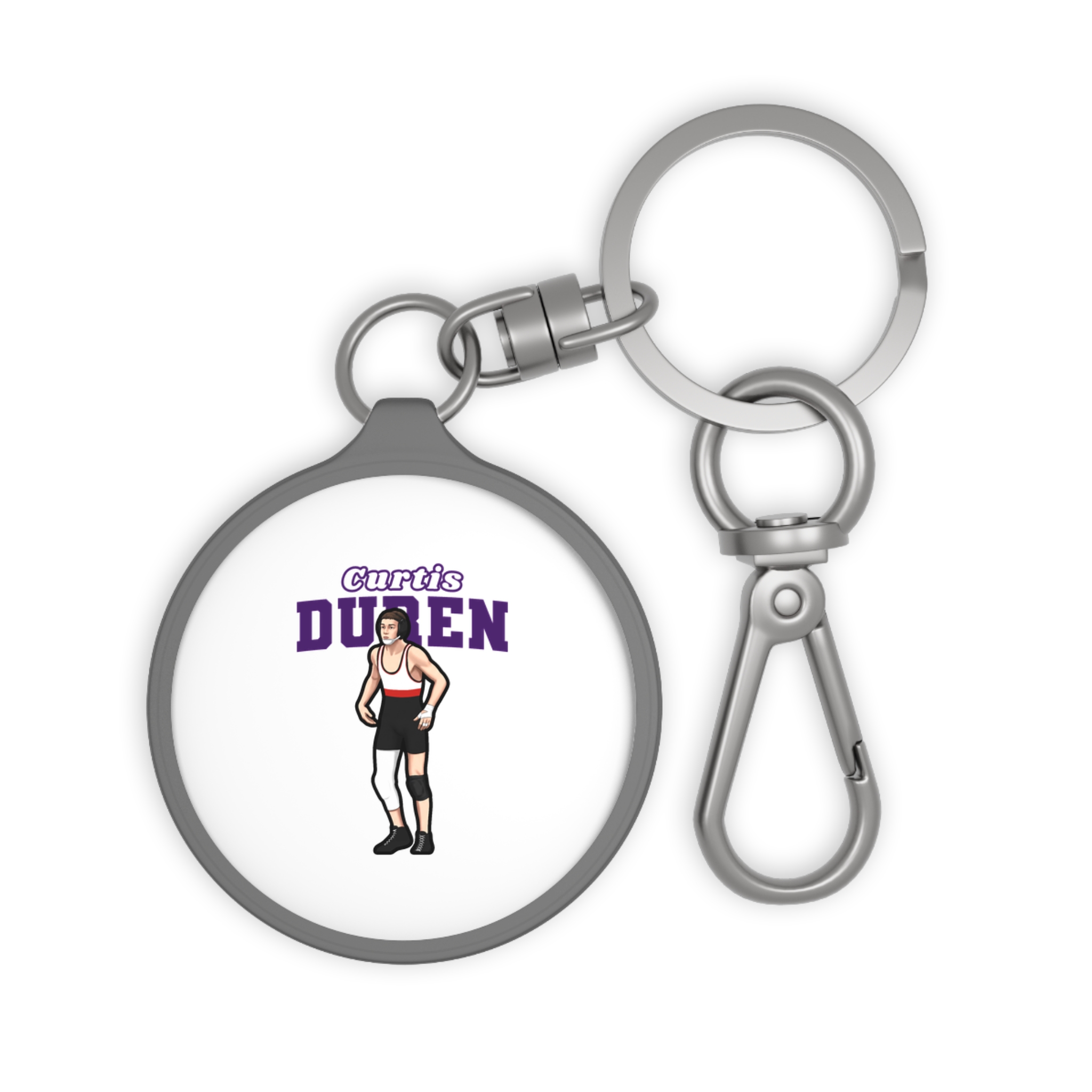 Keychain — character_name_arch in Grey