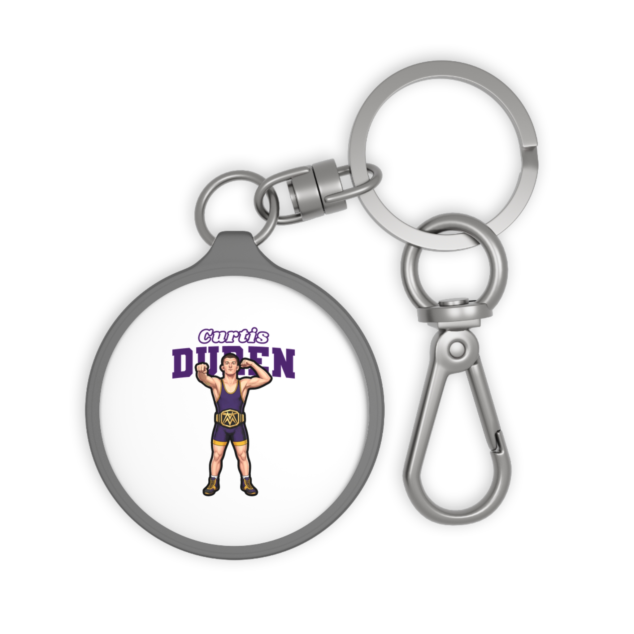 Keychain — character_name_arch in Grey