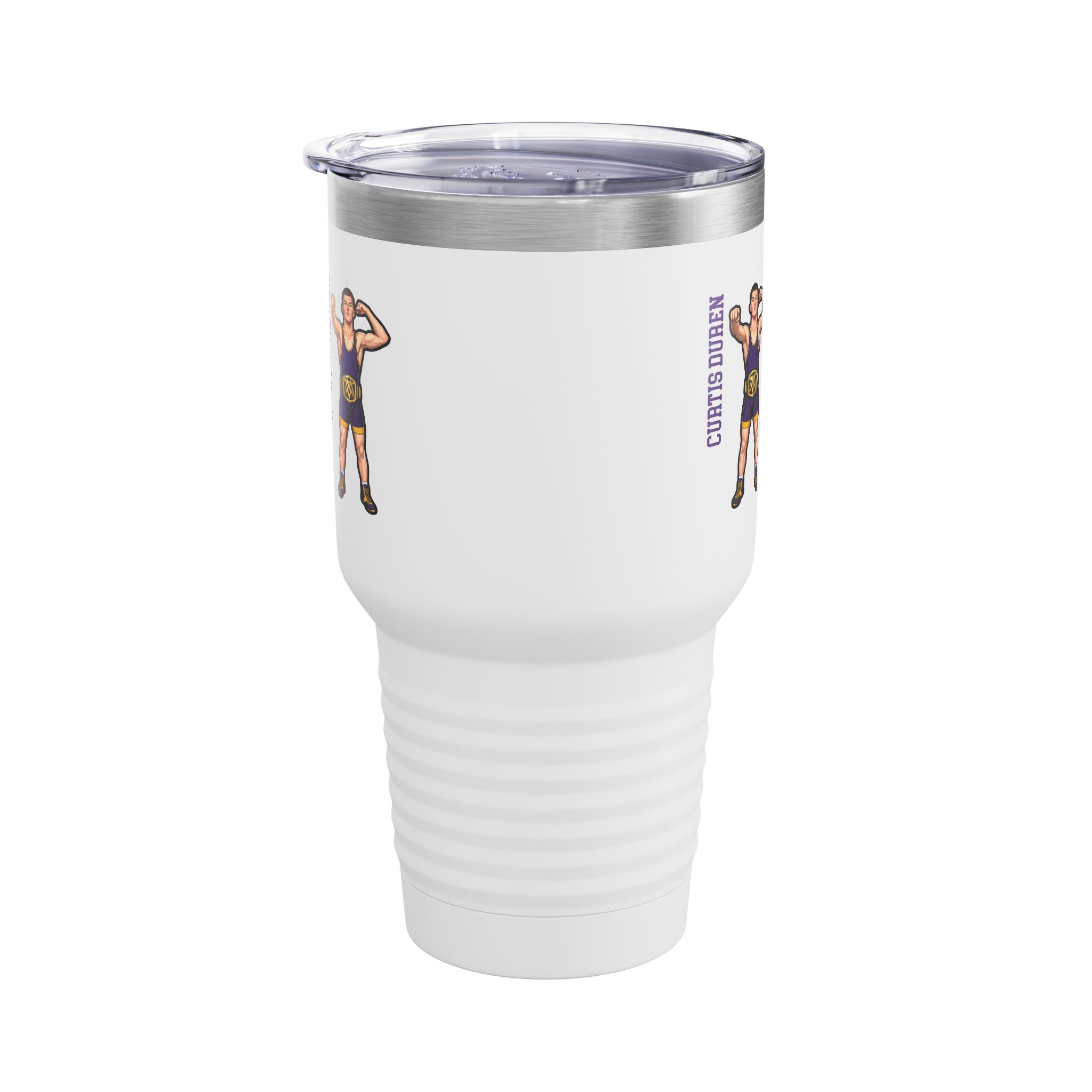 30oz Tumbler — character_name_vertical in White