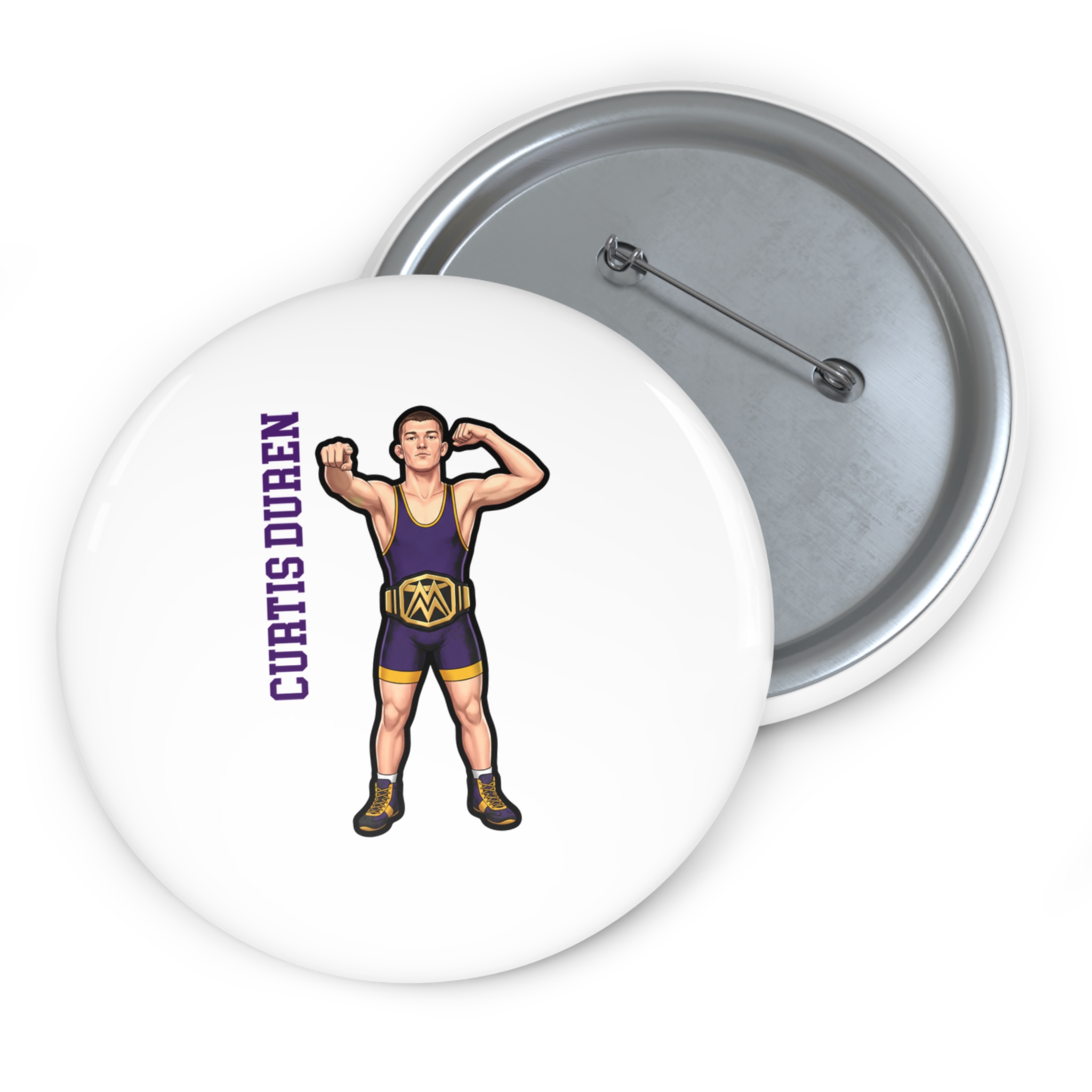 Game Day Pin — character_name_vertical in Classic