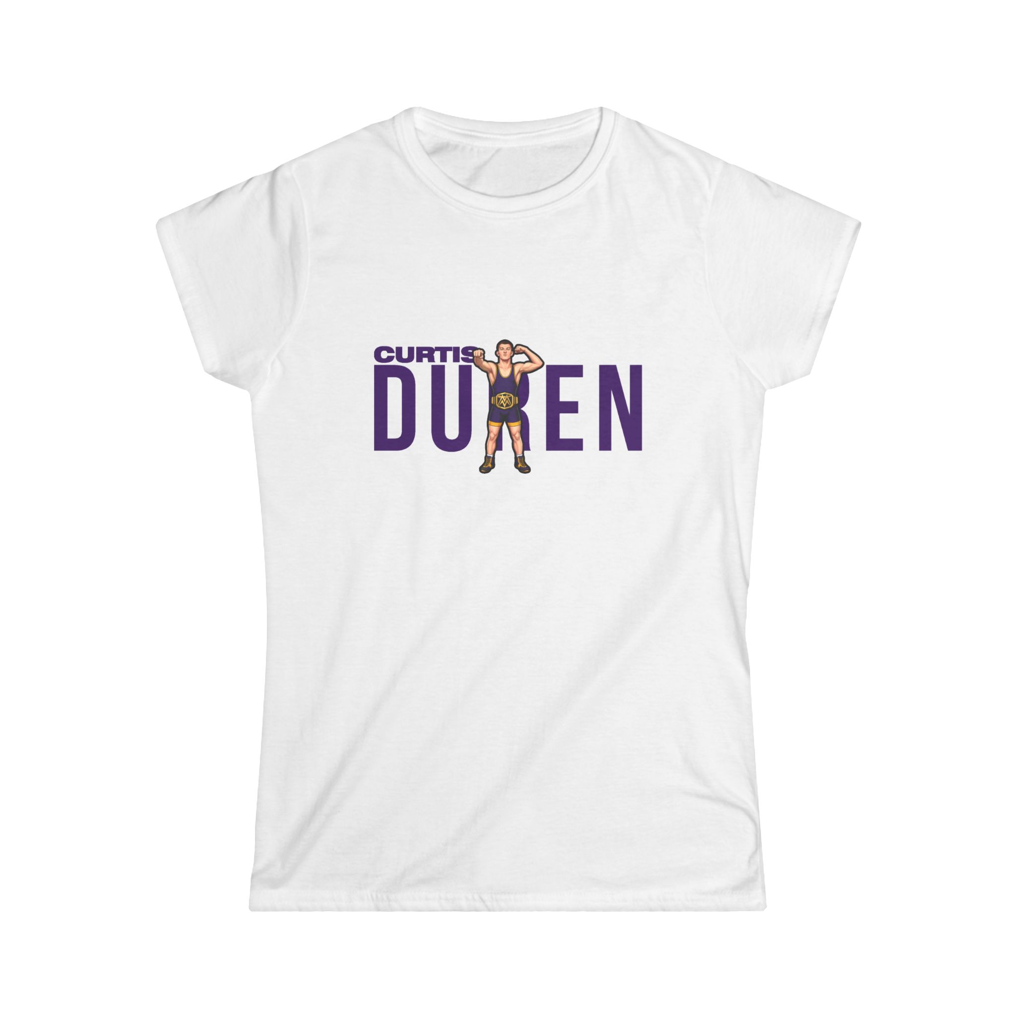 Women's Softstyle Tee — character_player_name in White