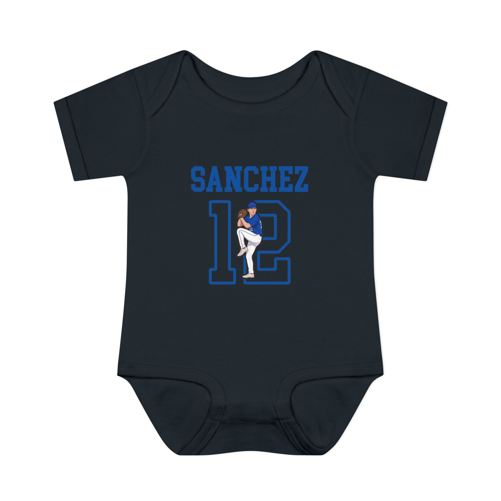 Baby Onesie — character_shirsey in Black