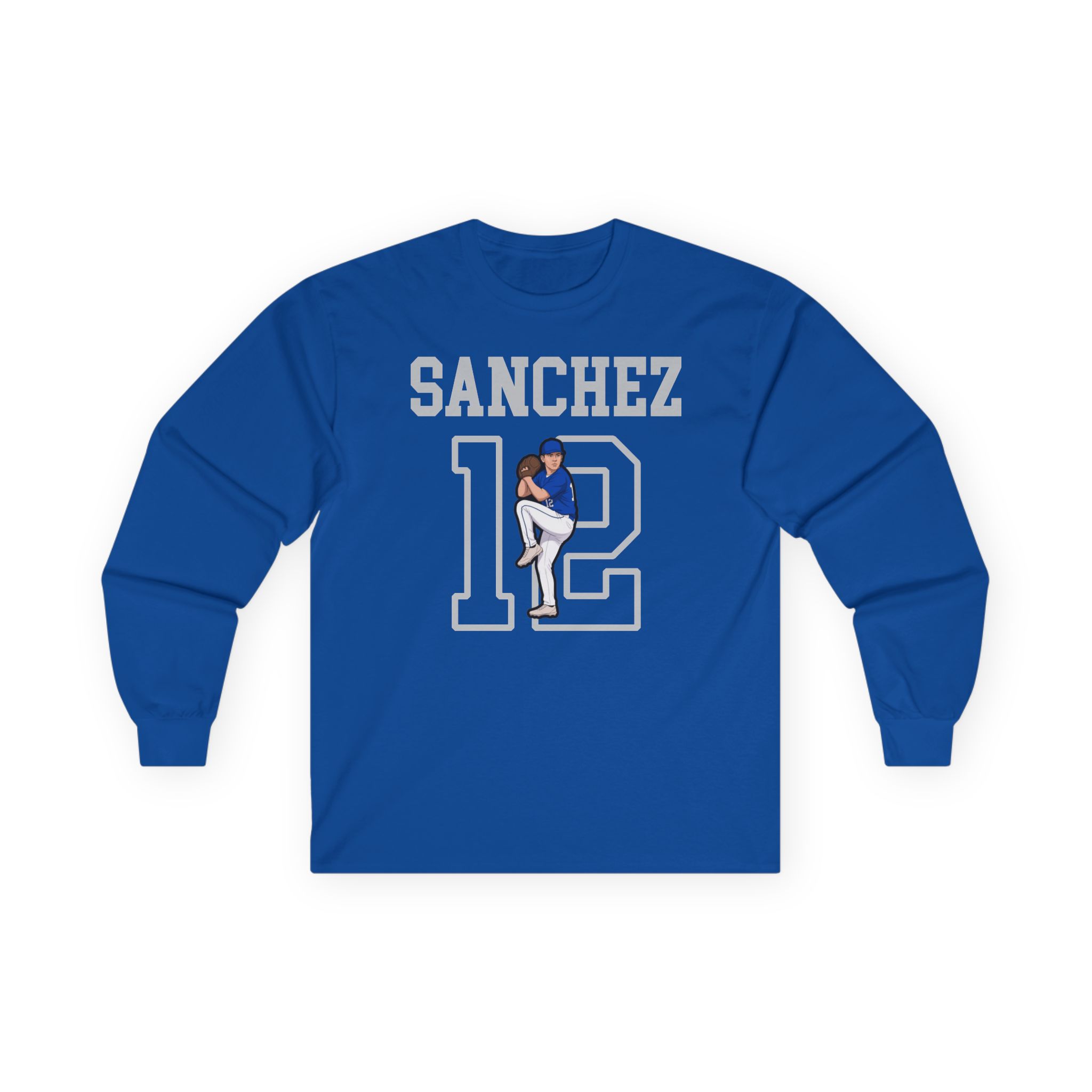 Long Sleeve Tee — character_shirsey in Royal