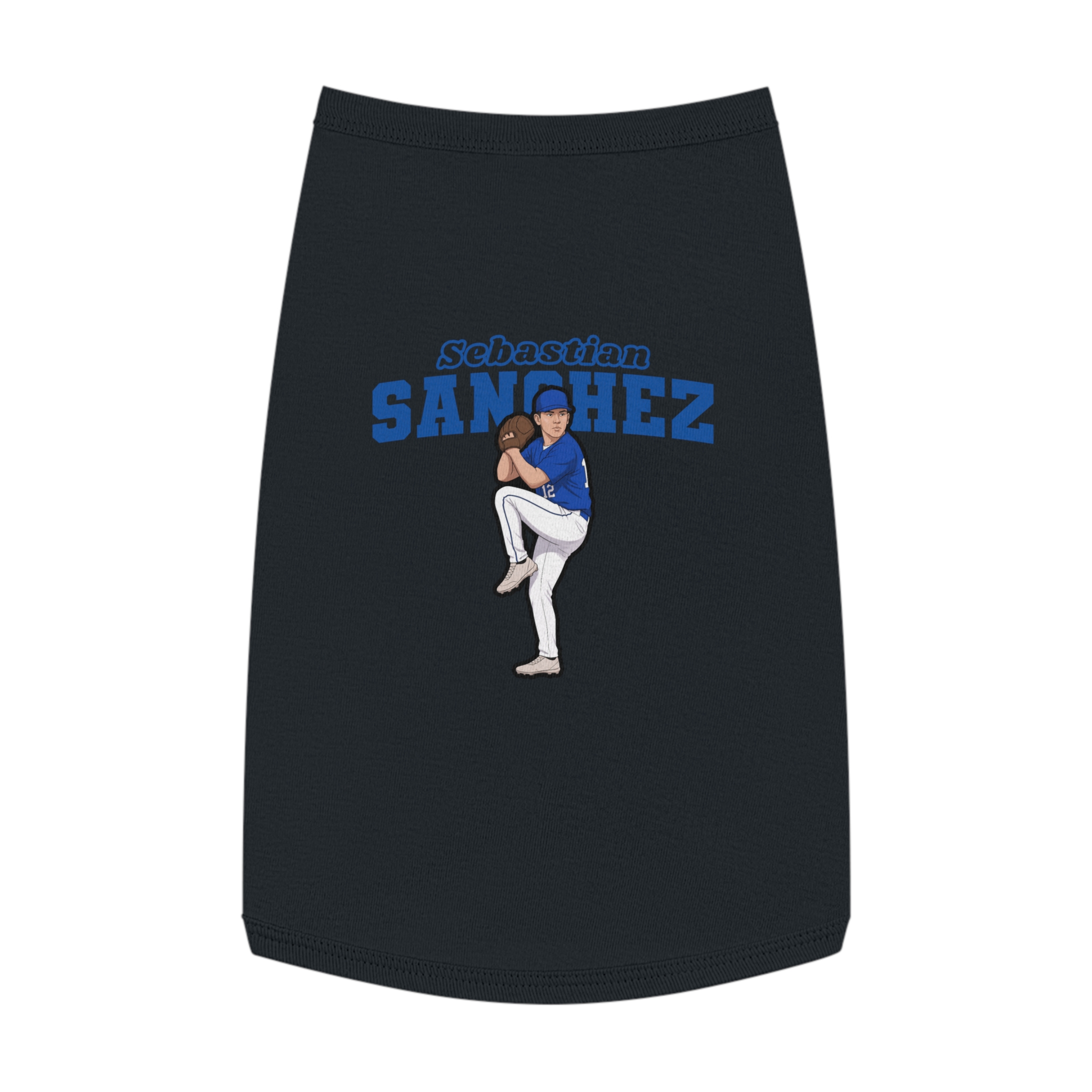 Pet Tank Top — character_name_arch in Black
