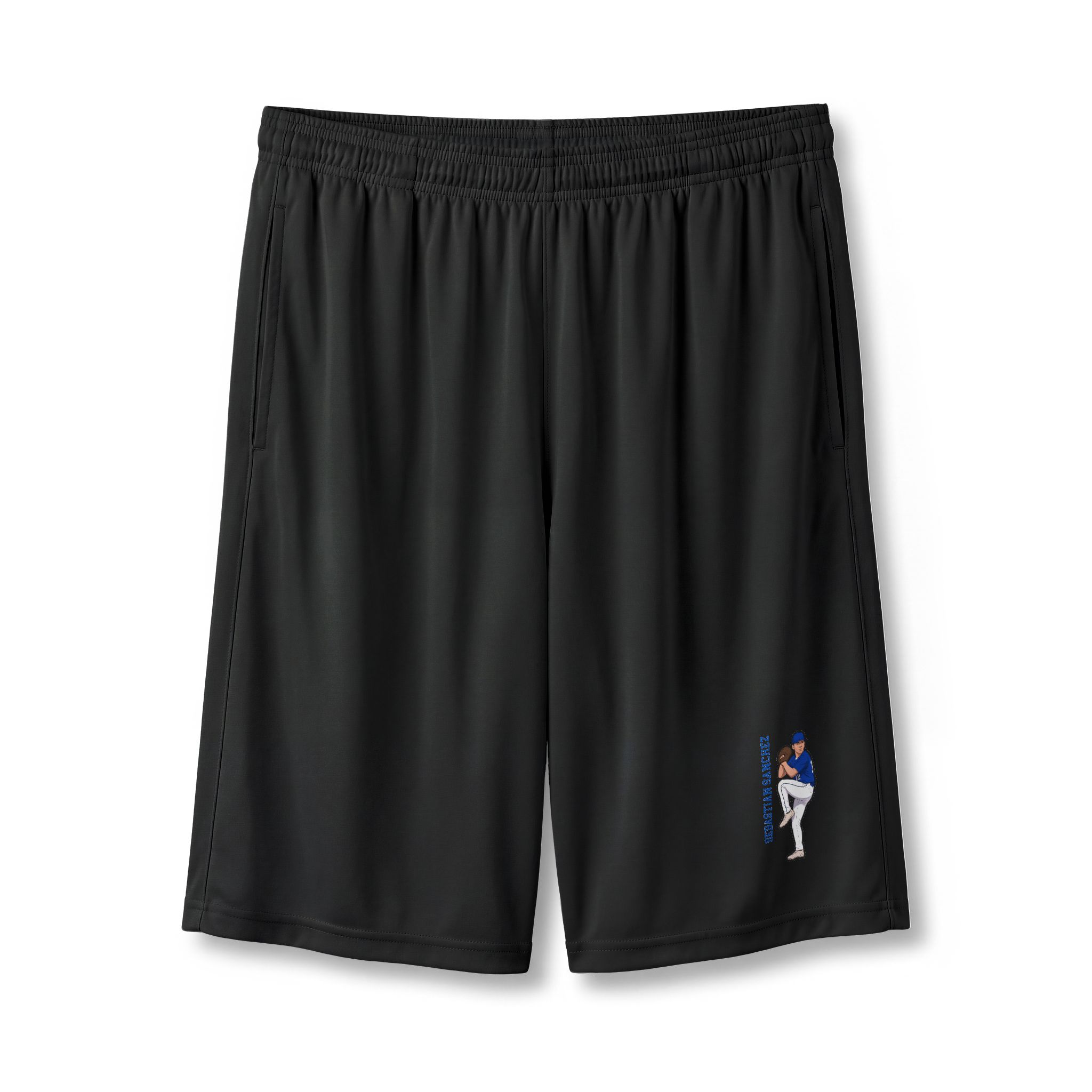 Shorts — character_name_vertical in Black