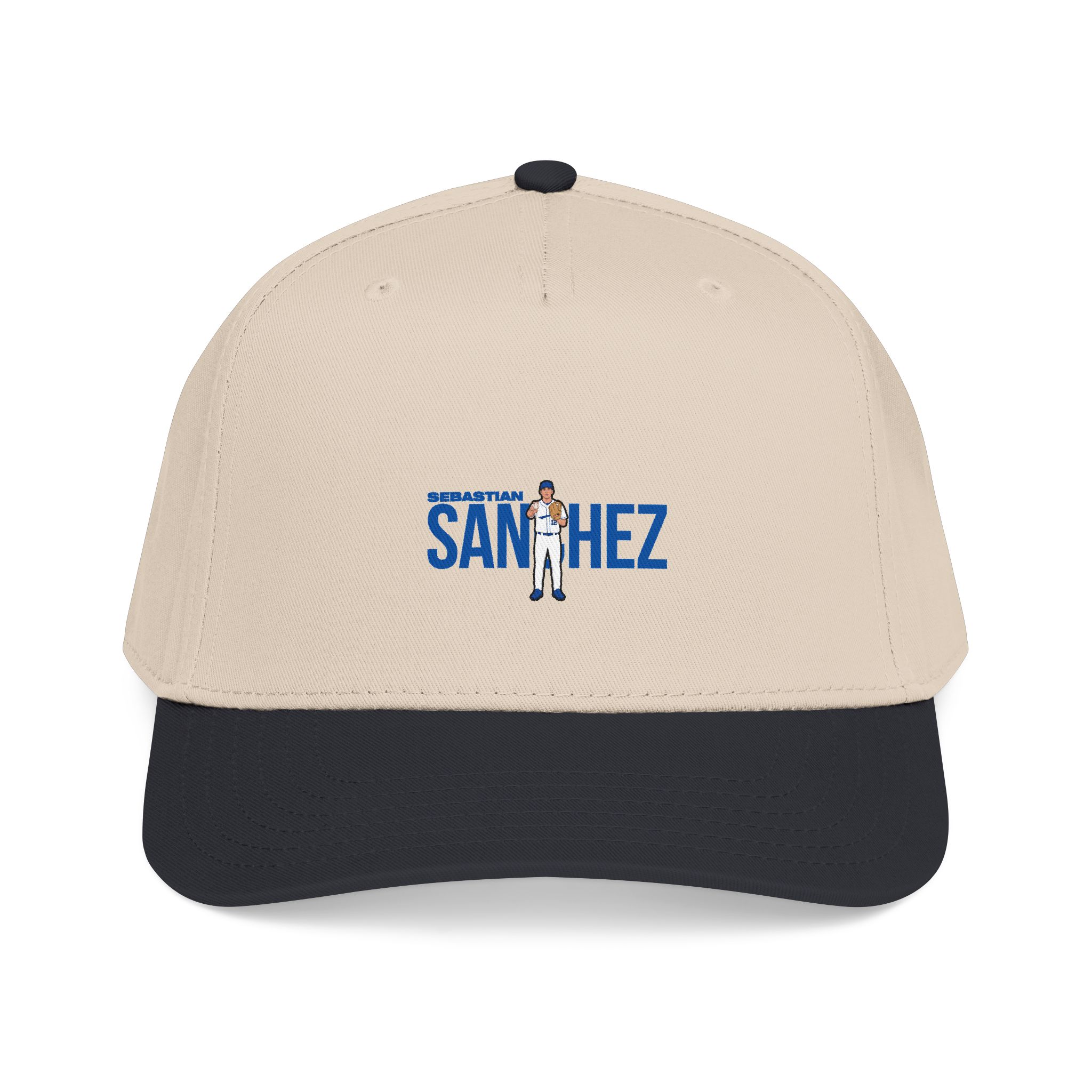 Baseball Cap — character_player_name in Black / Natural