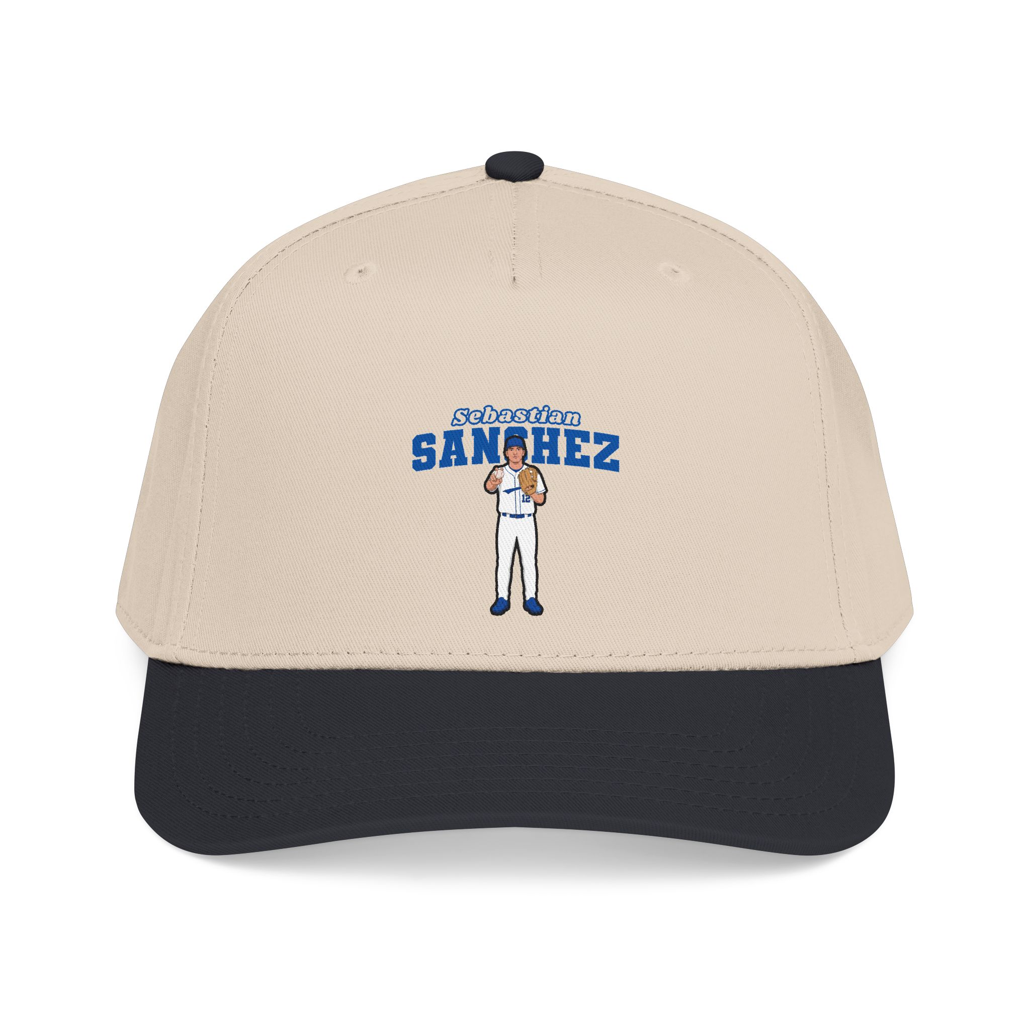 Baseball Cap — character_name_arch in Black / Natural
