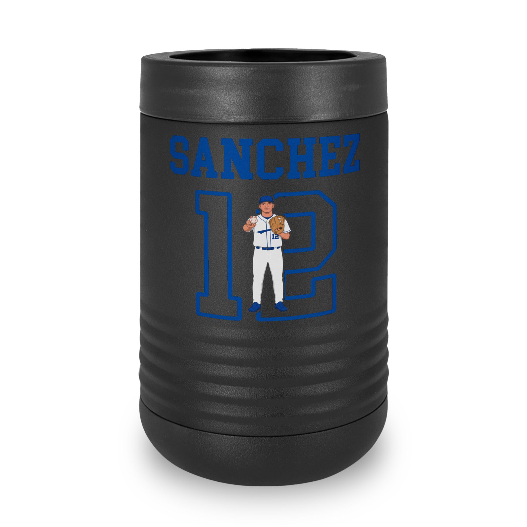 Stainless Can Cooler — character_shirsey in Black