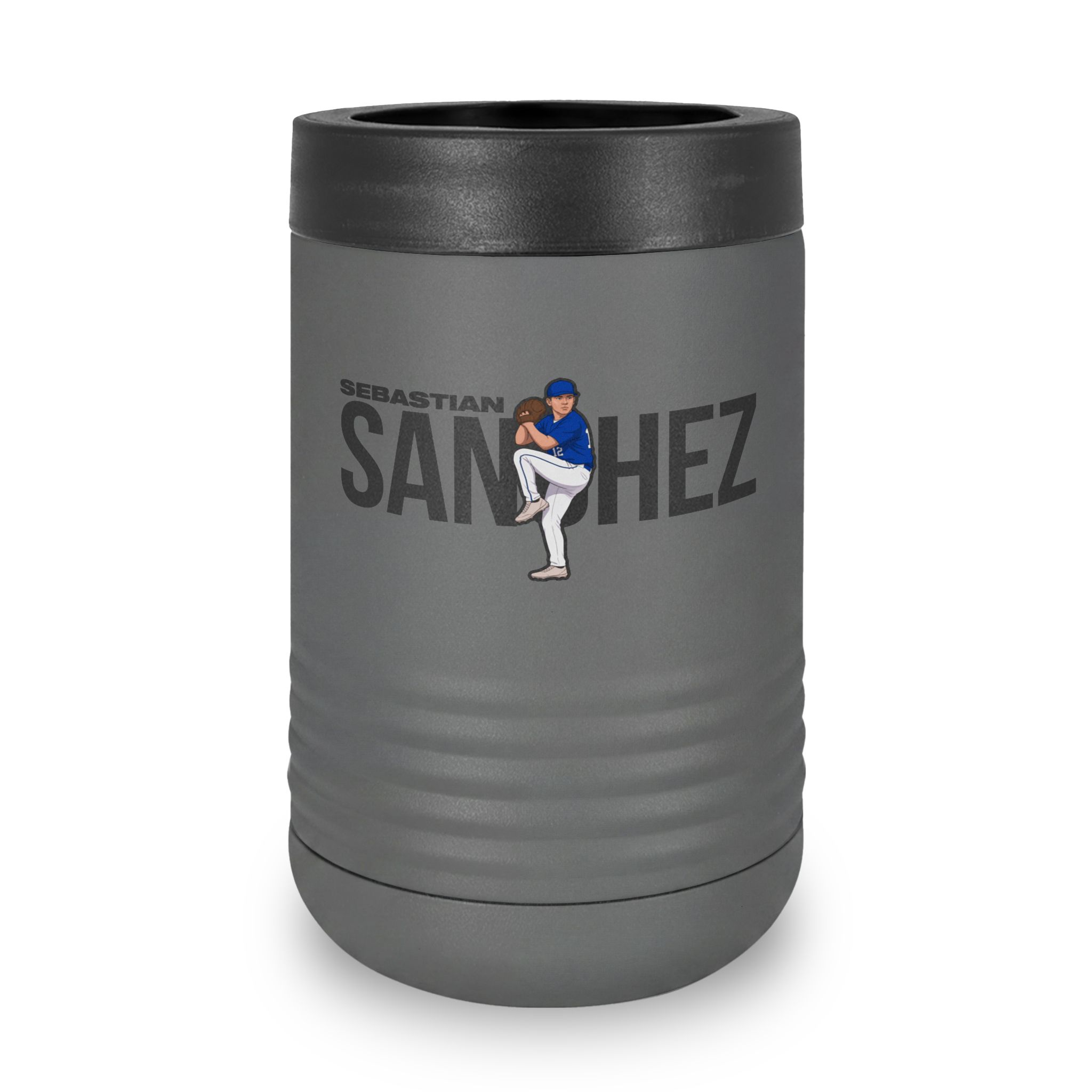 Stainless Can Cooler — character_player_name in Grey