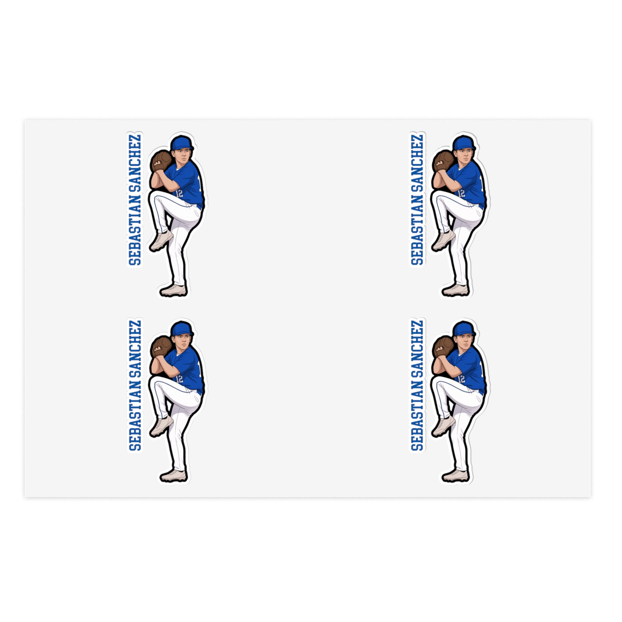 Sticker Sheet — character_name_vertical in Classic