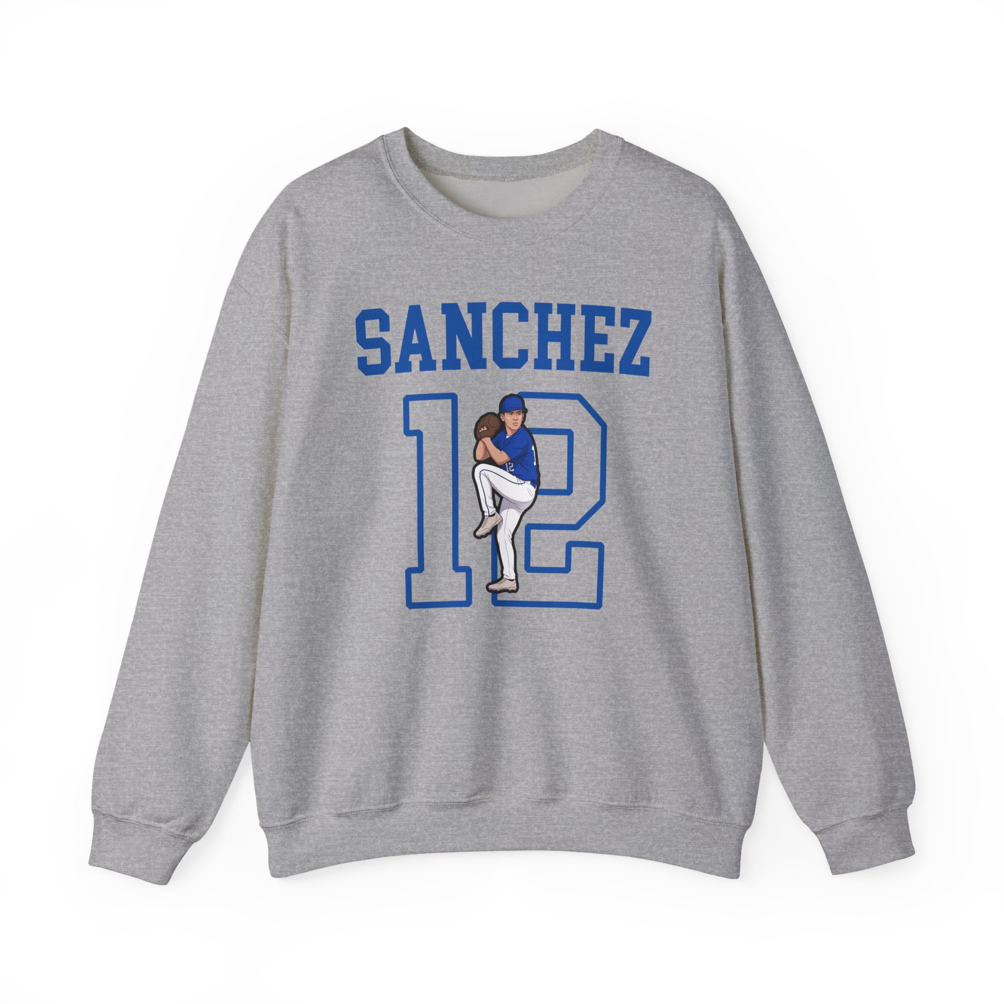 Crewneck Sweatshirt — character_shirsey in Grey