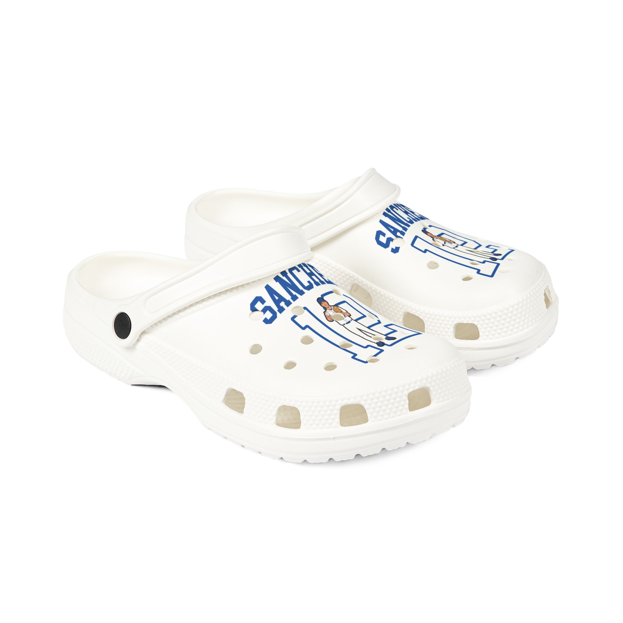 Rubber Clogs — character_shirsey in White