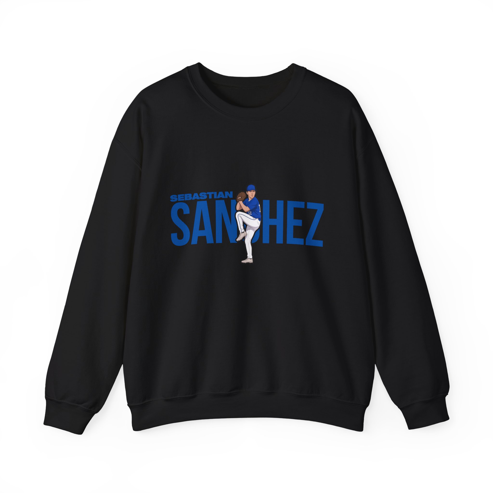 Crewneck Sweatshirt — character_player_name in Black