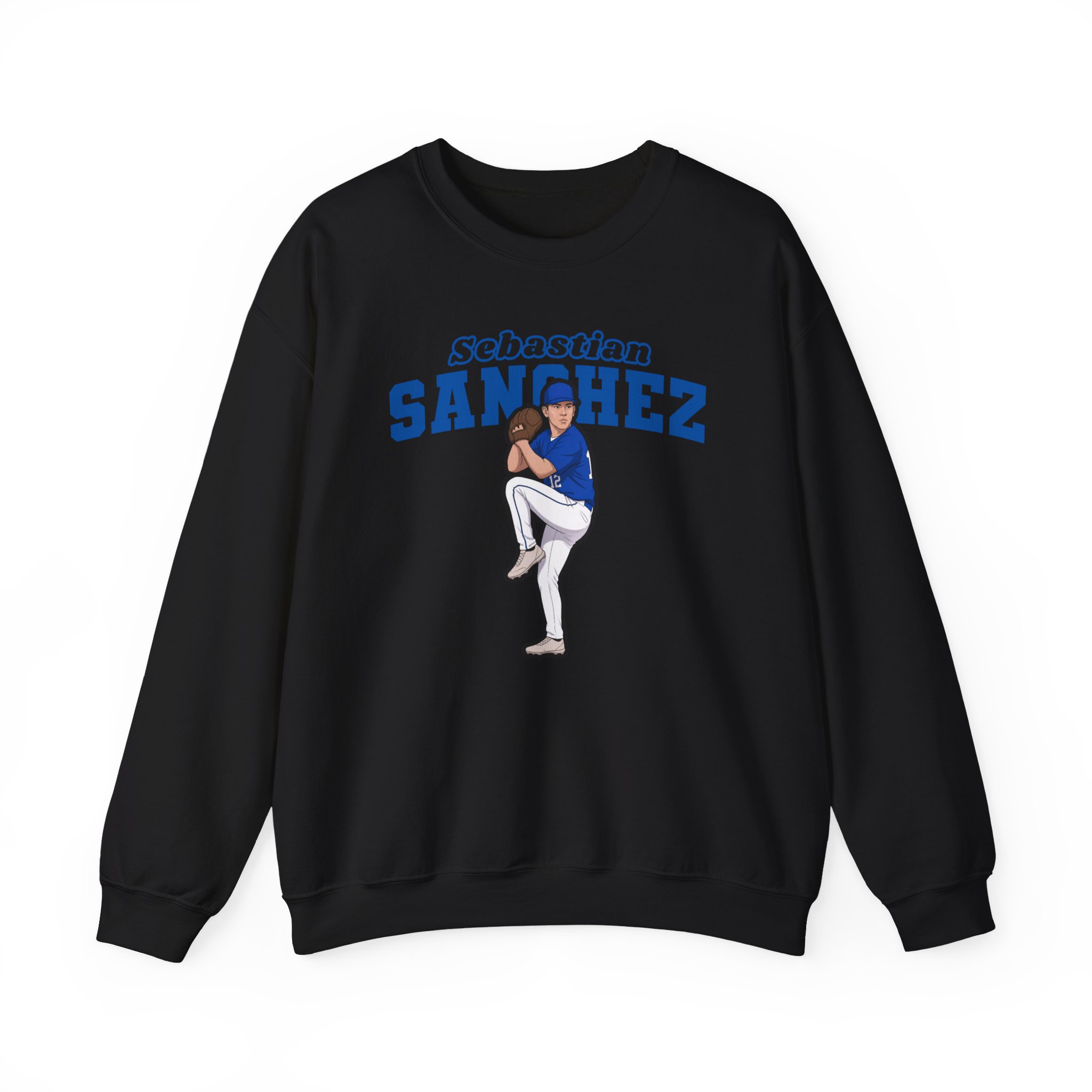 Crewneck Sweatshirt — character_name_arch in Black