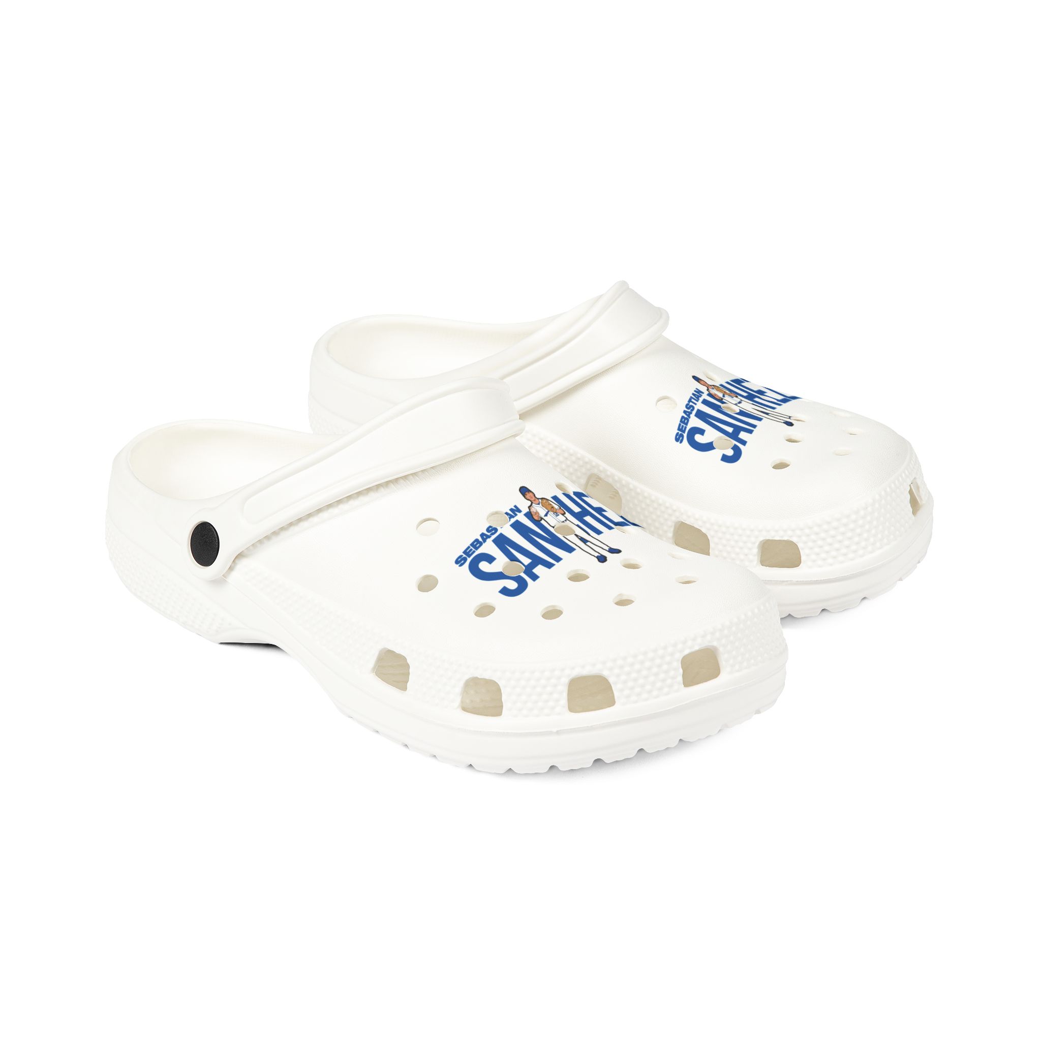 Rubber Clogs — character_player_name in White
