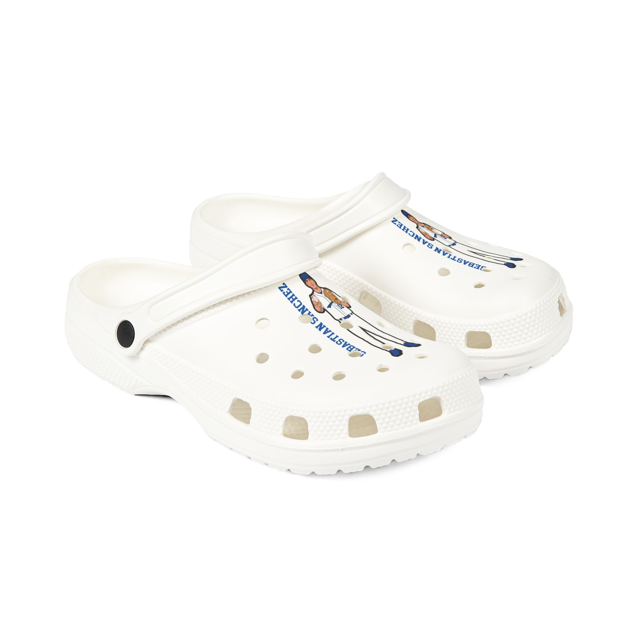 Rubber Clogs — character_name_vertical in White