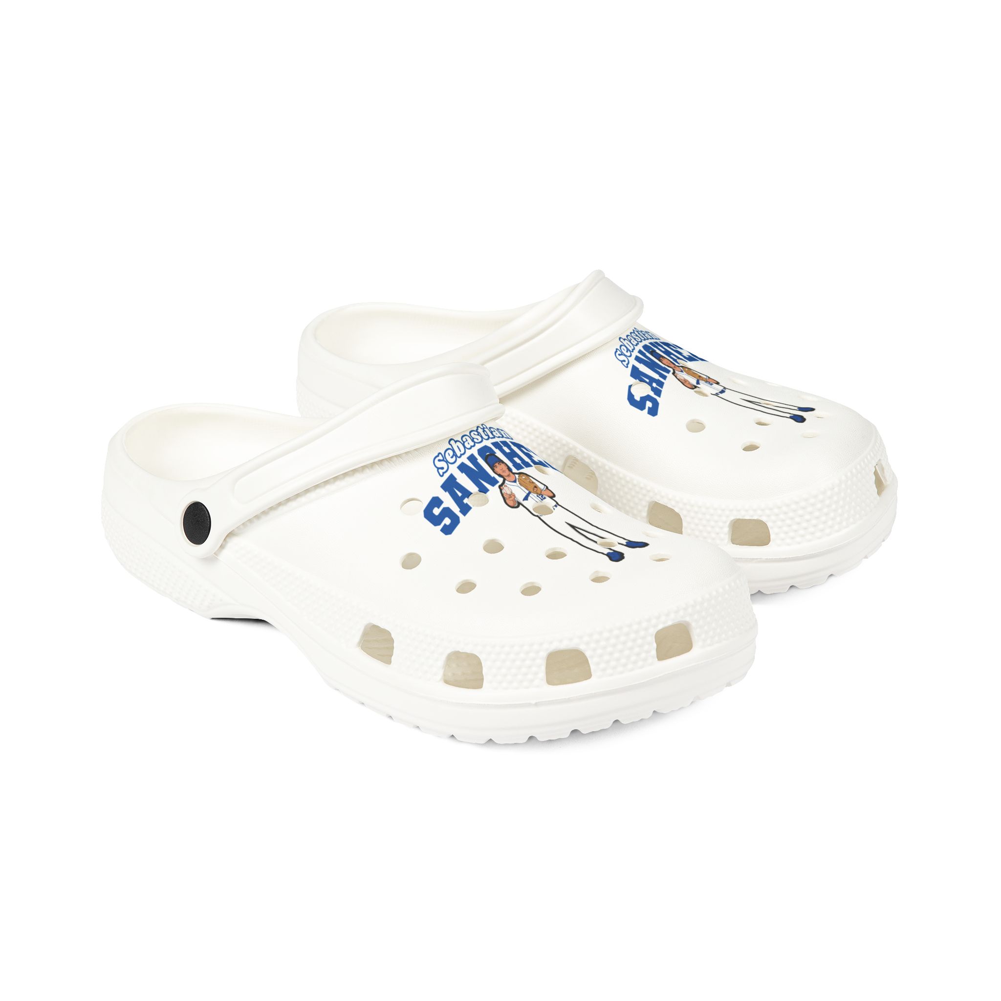 Rubber Clogs — character_name_arch in White