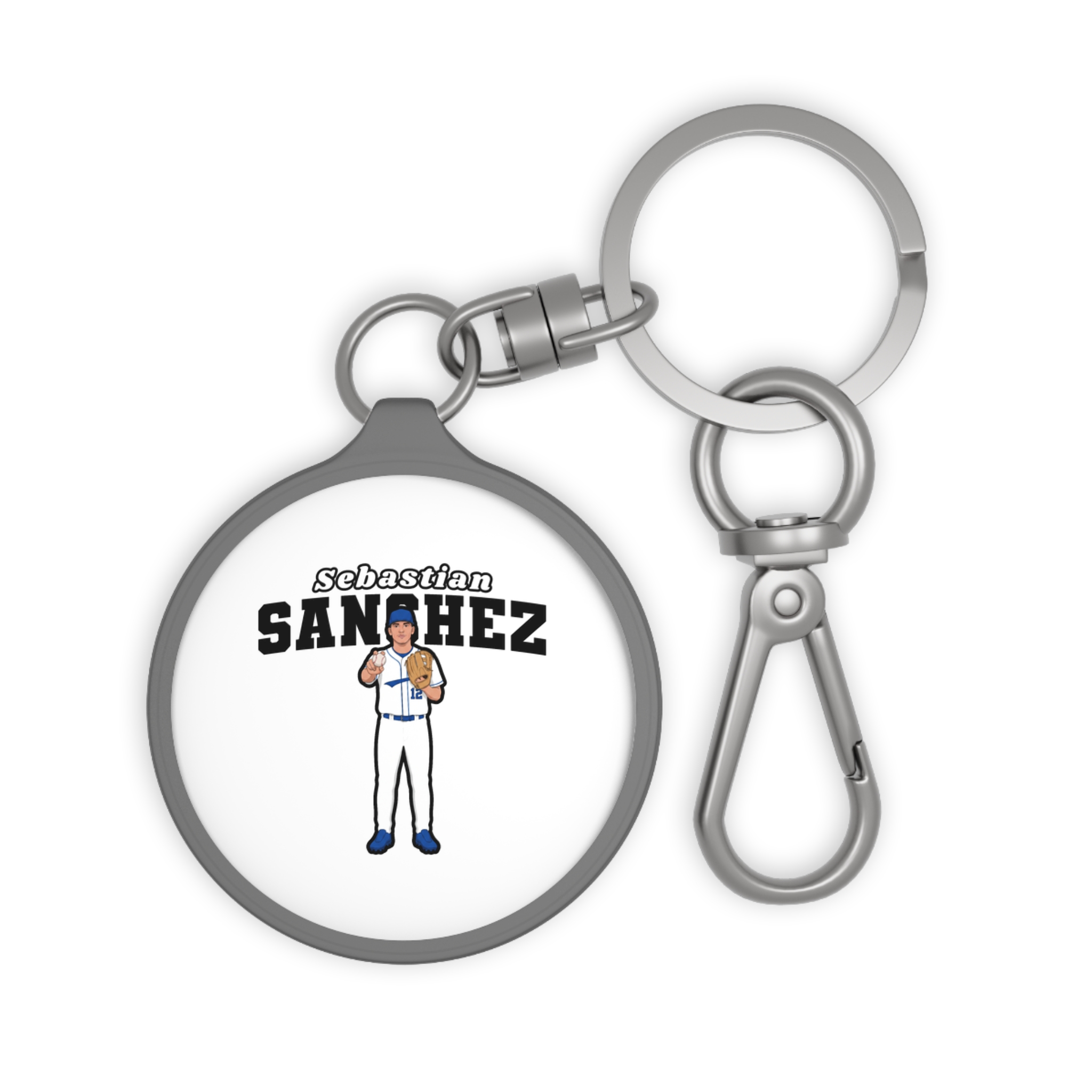 Keychain — character_name_arch in Grey