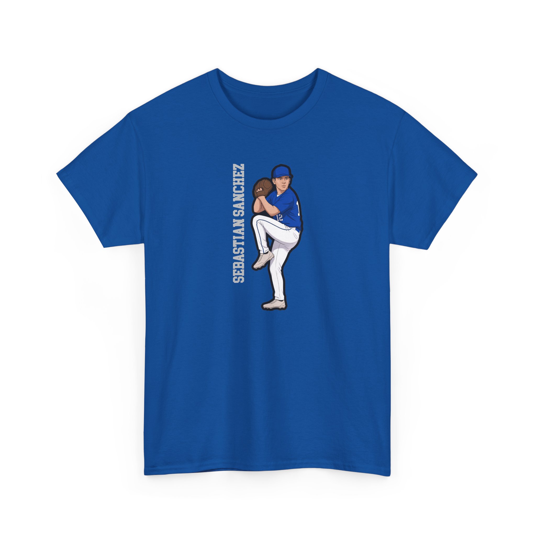 Tee — character_name_vertical in Royal