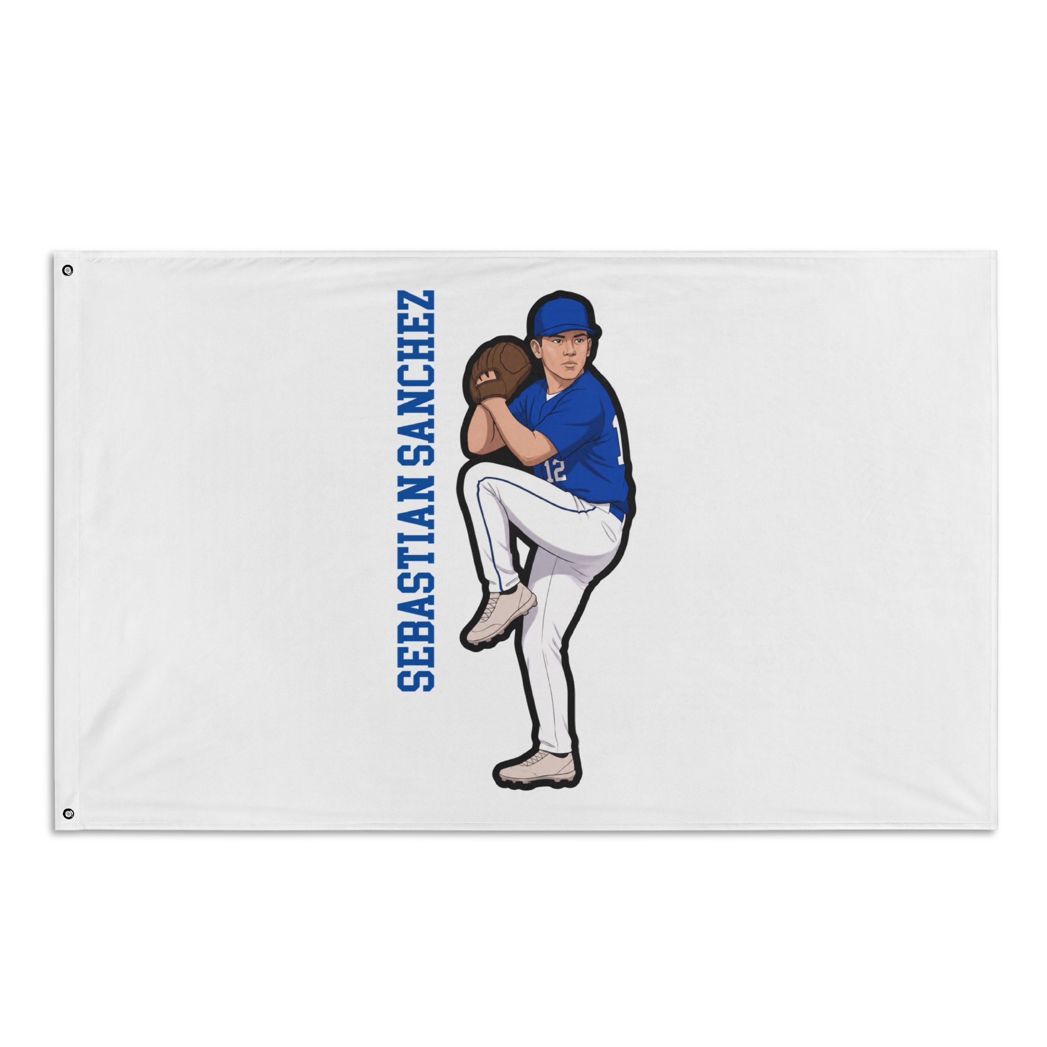 Flag (35 × 56 in) — character_name_vertical in Classic