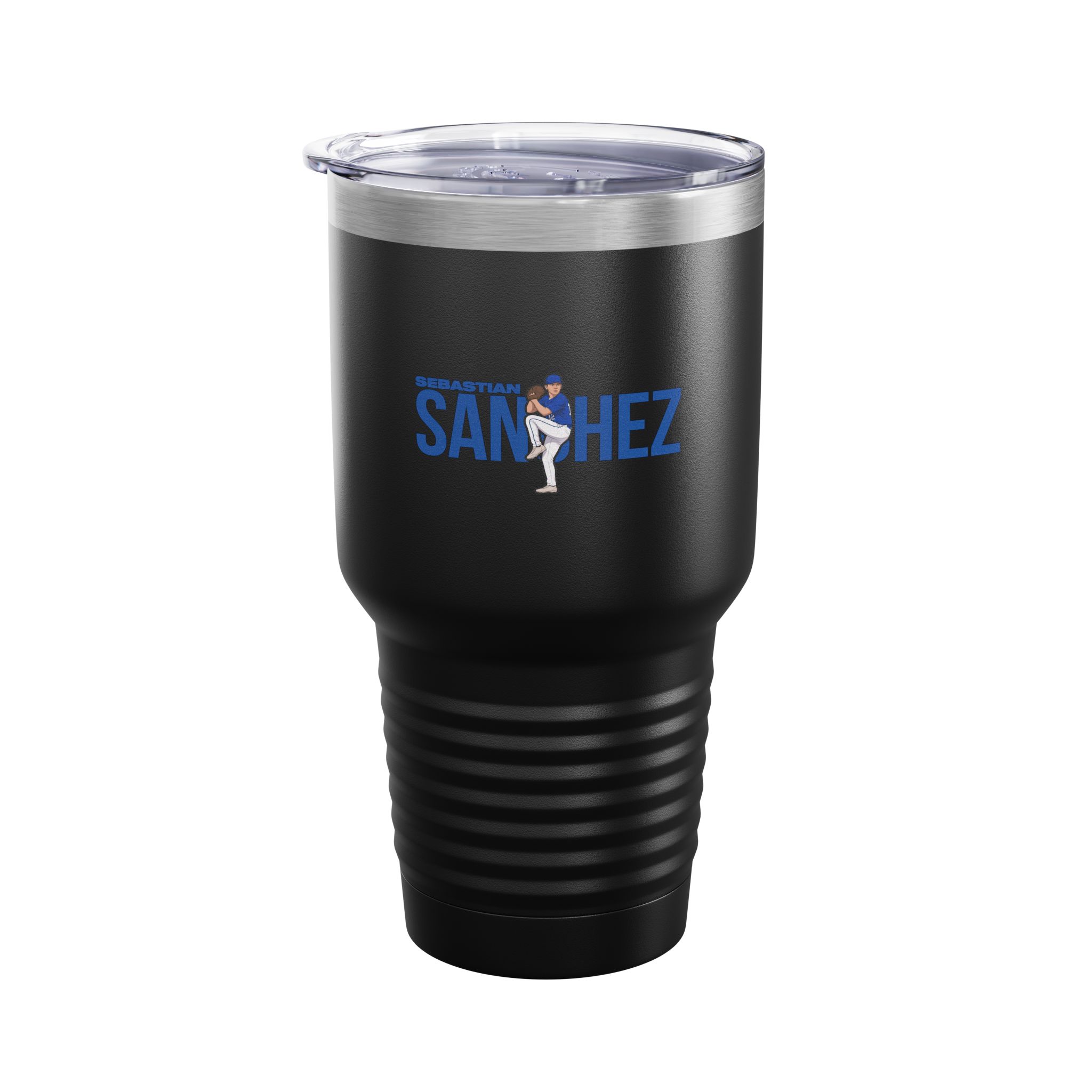 30oz Tumbler — character_player_name in Black