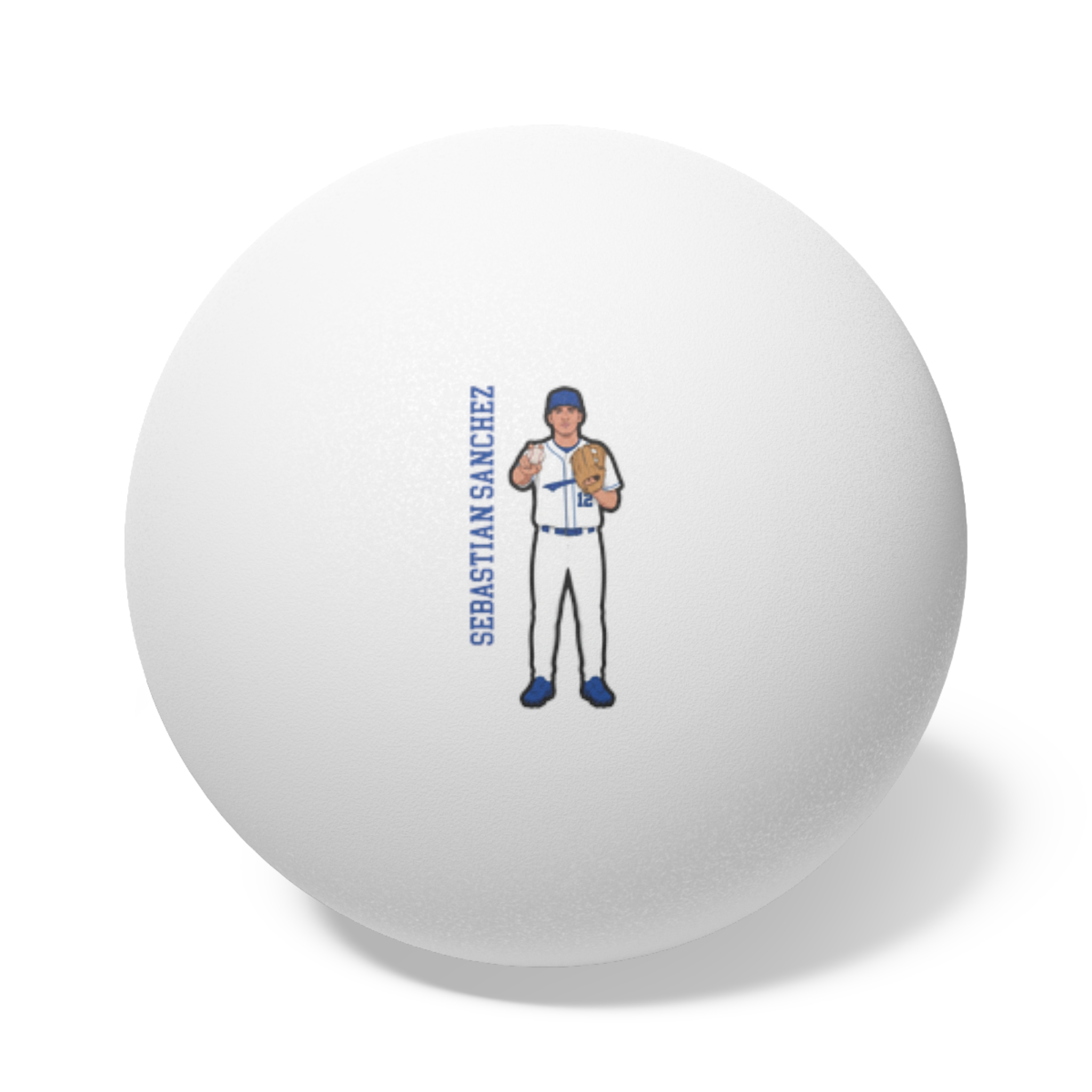 Ping Pong Balls, 6 pcs — character_name_vertical in White