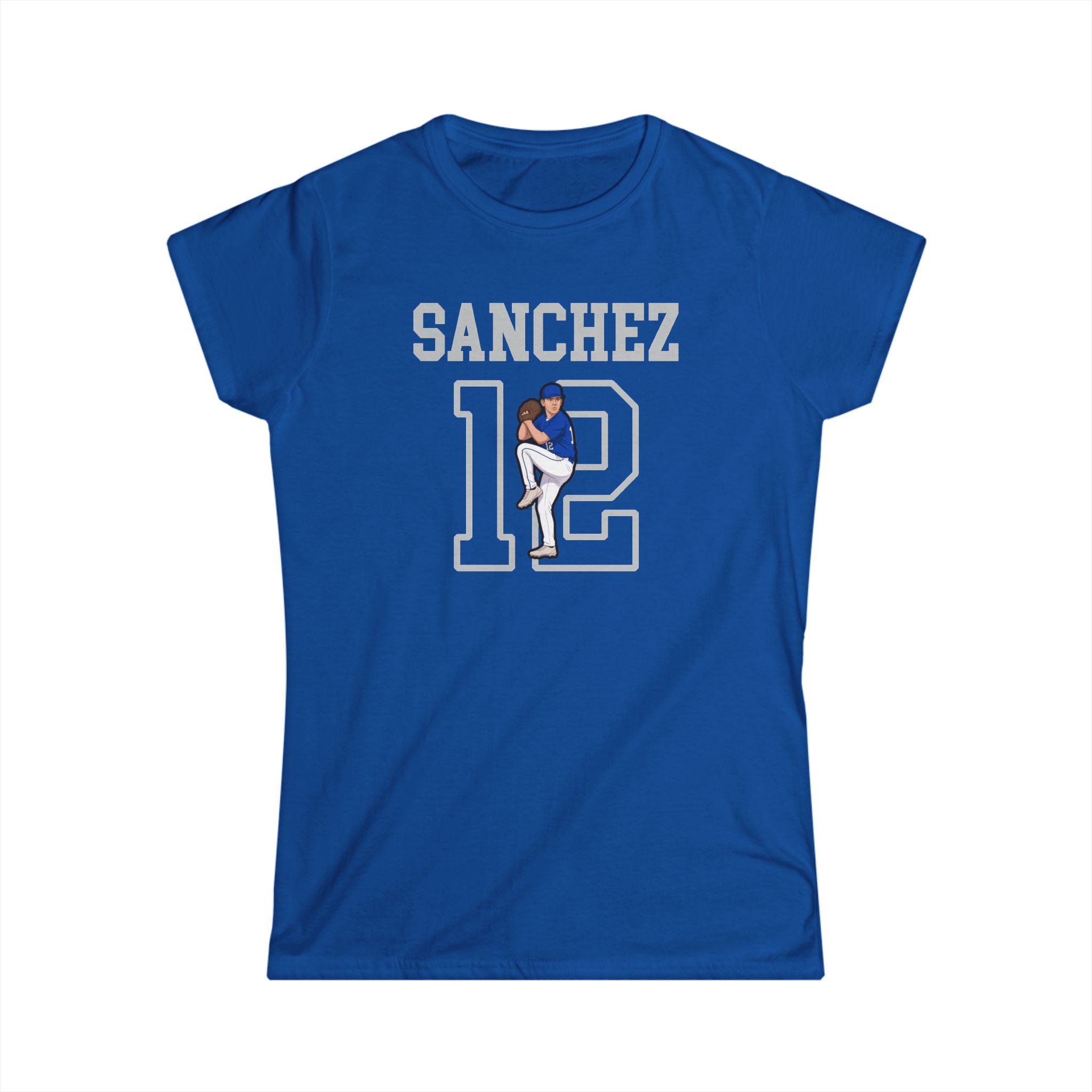Women's Softstyle Tee — character_shirsey in Royal