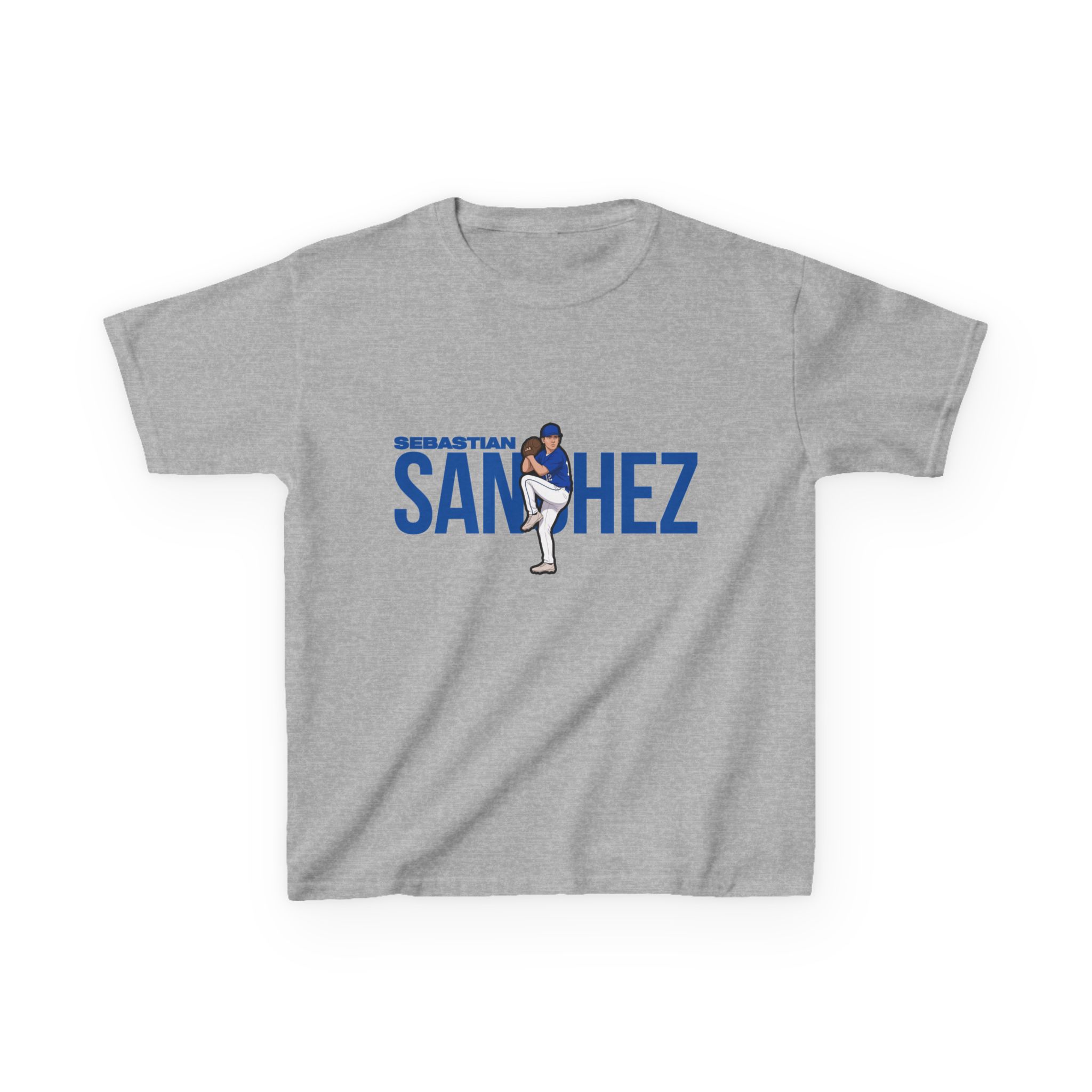 Youth Tee — character_player_name in Grey