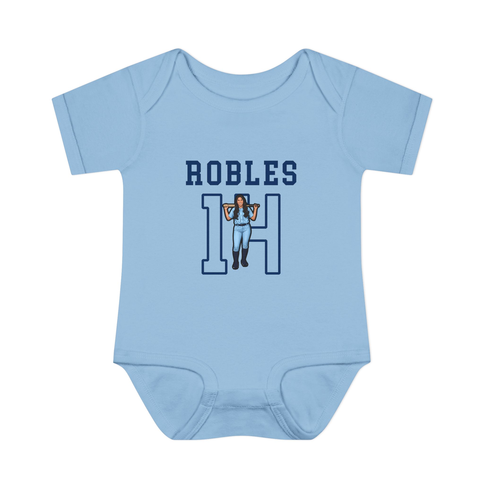Baby Onesie — character_shirsey in Light Blue