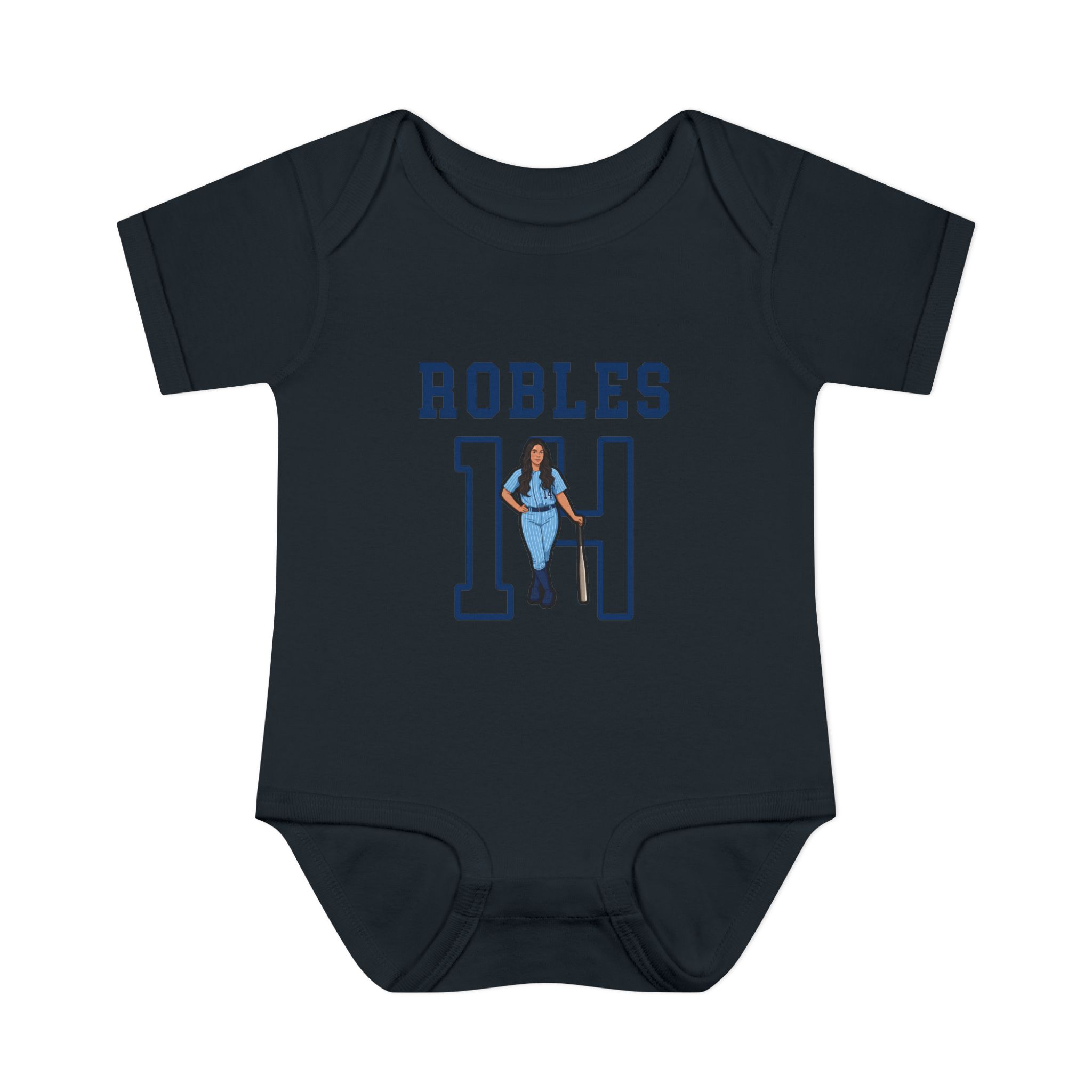 Baby Onesie — character_shirsey in Black