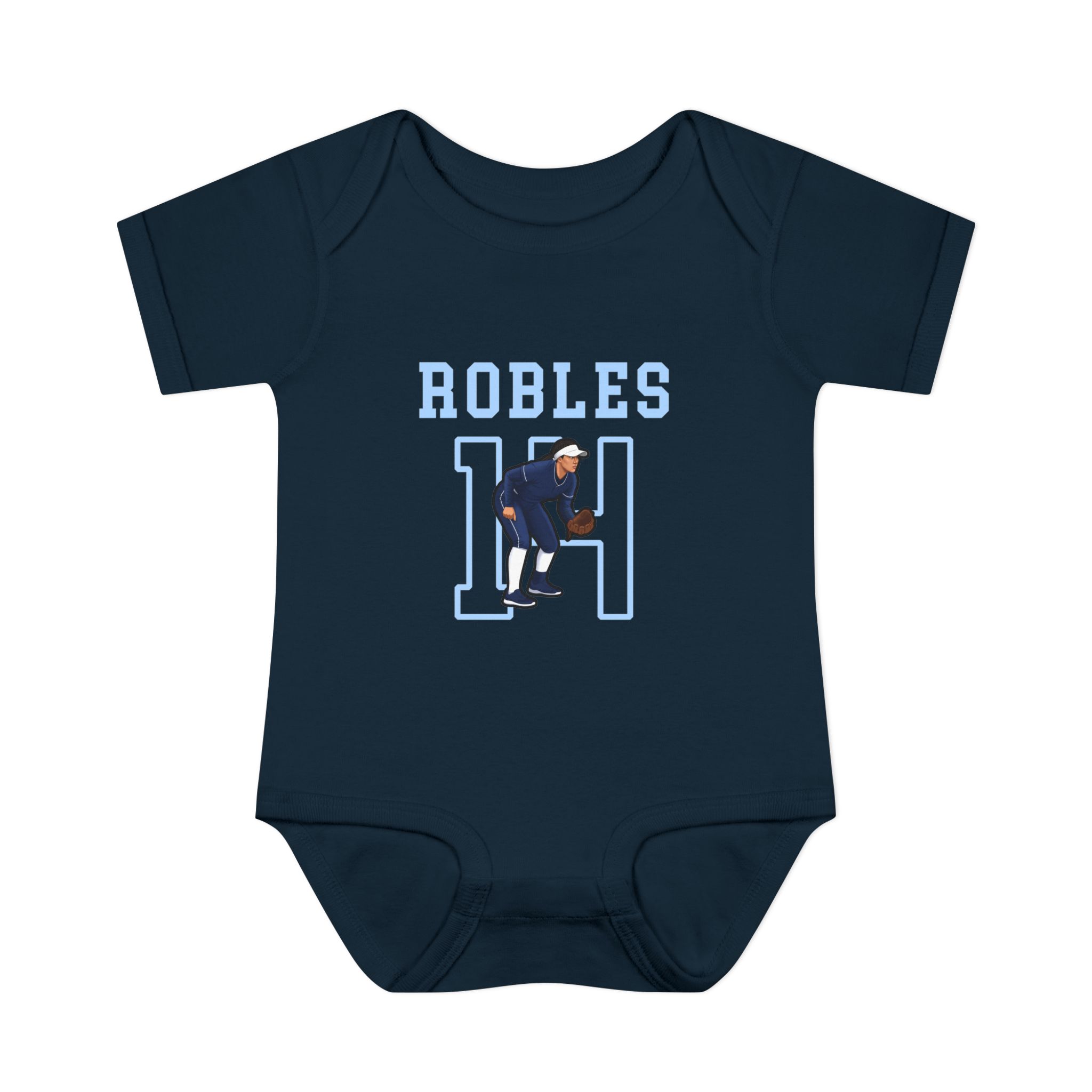 Baby Onesie — character_shirsey in Navy