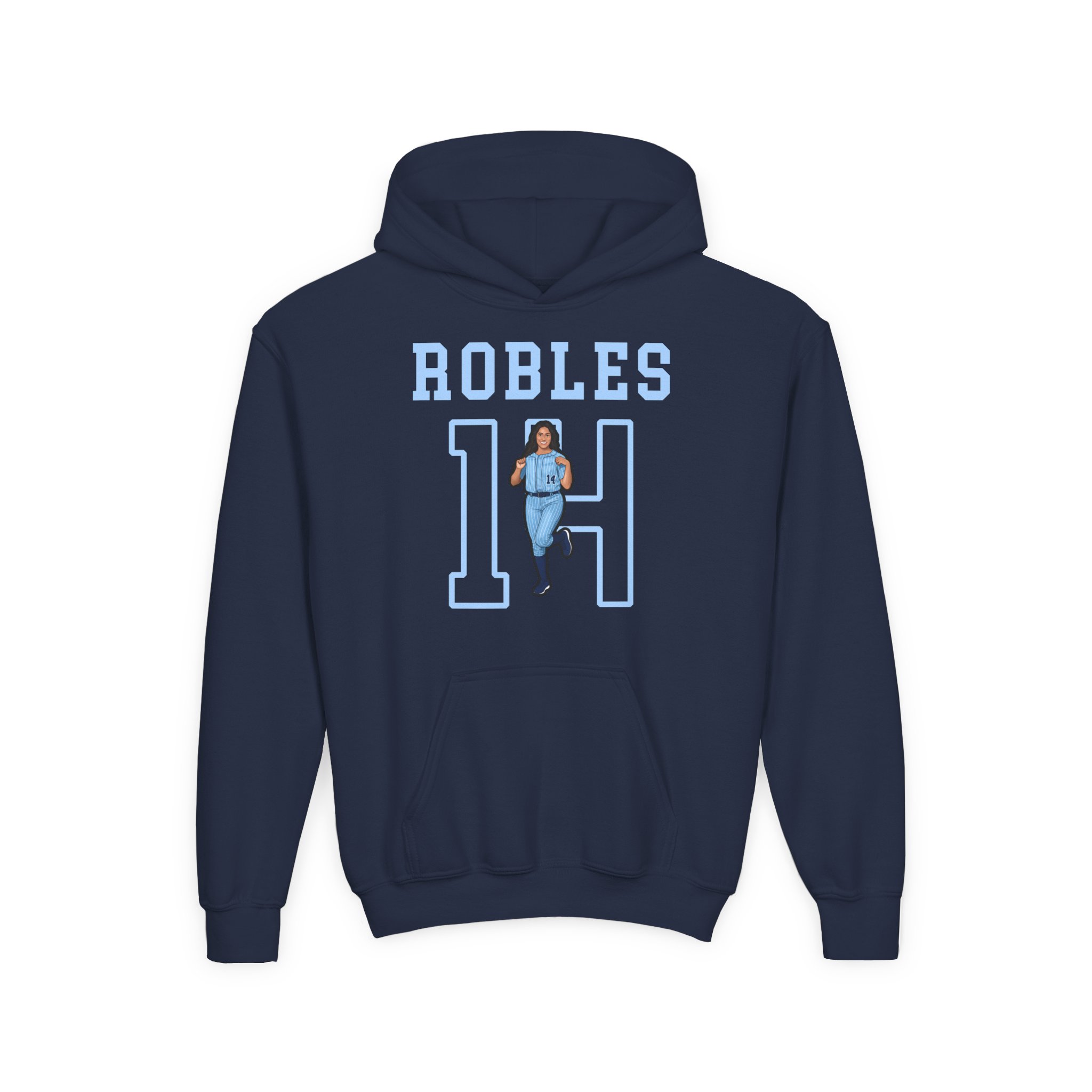 Youth Hoodie — character_shirsey in Navy
