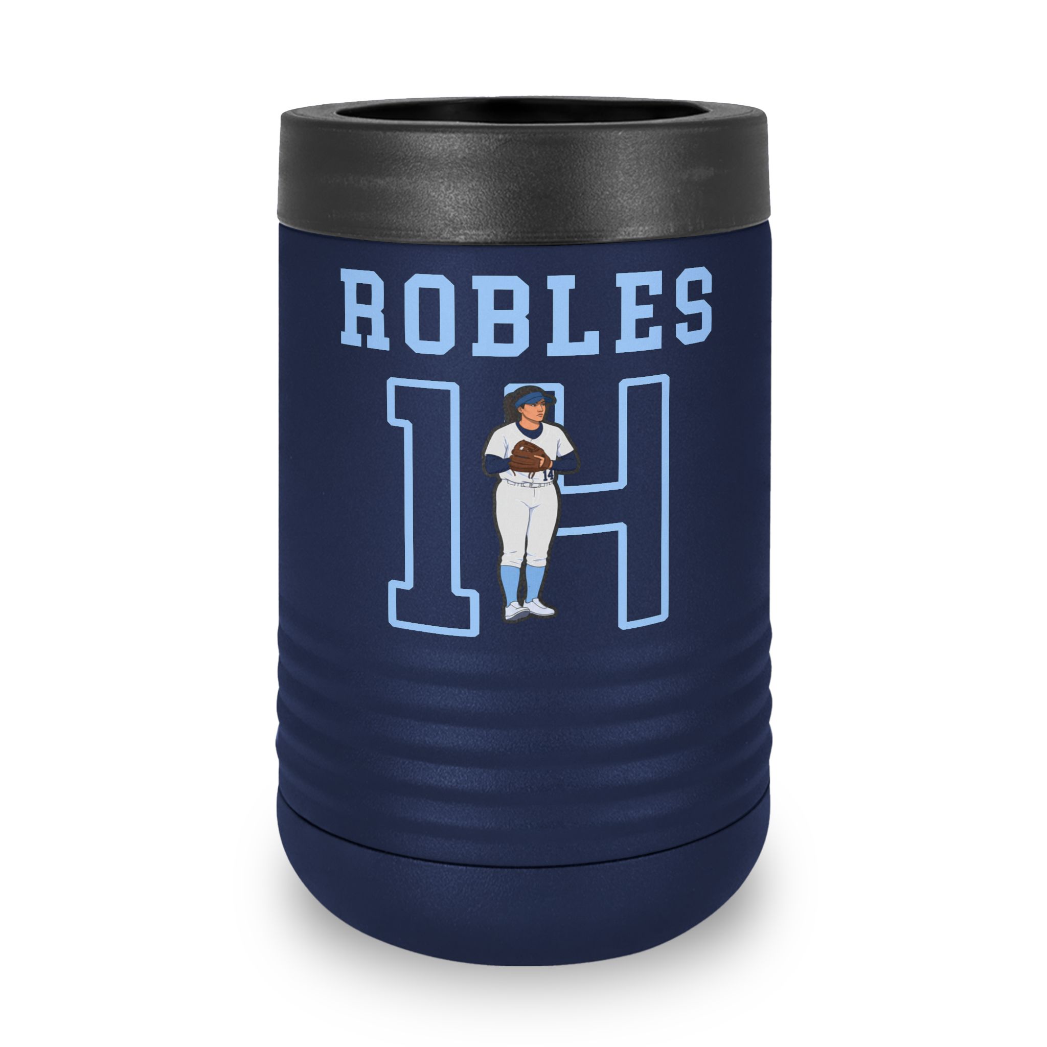 Stainless Can Cooler — character_shirsey in Navy