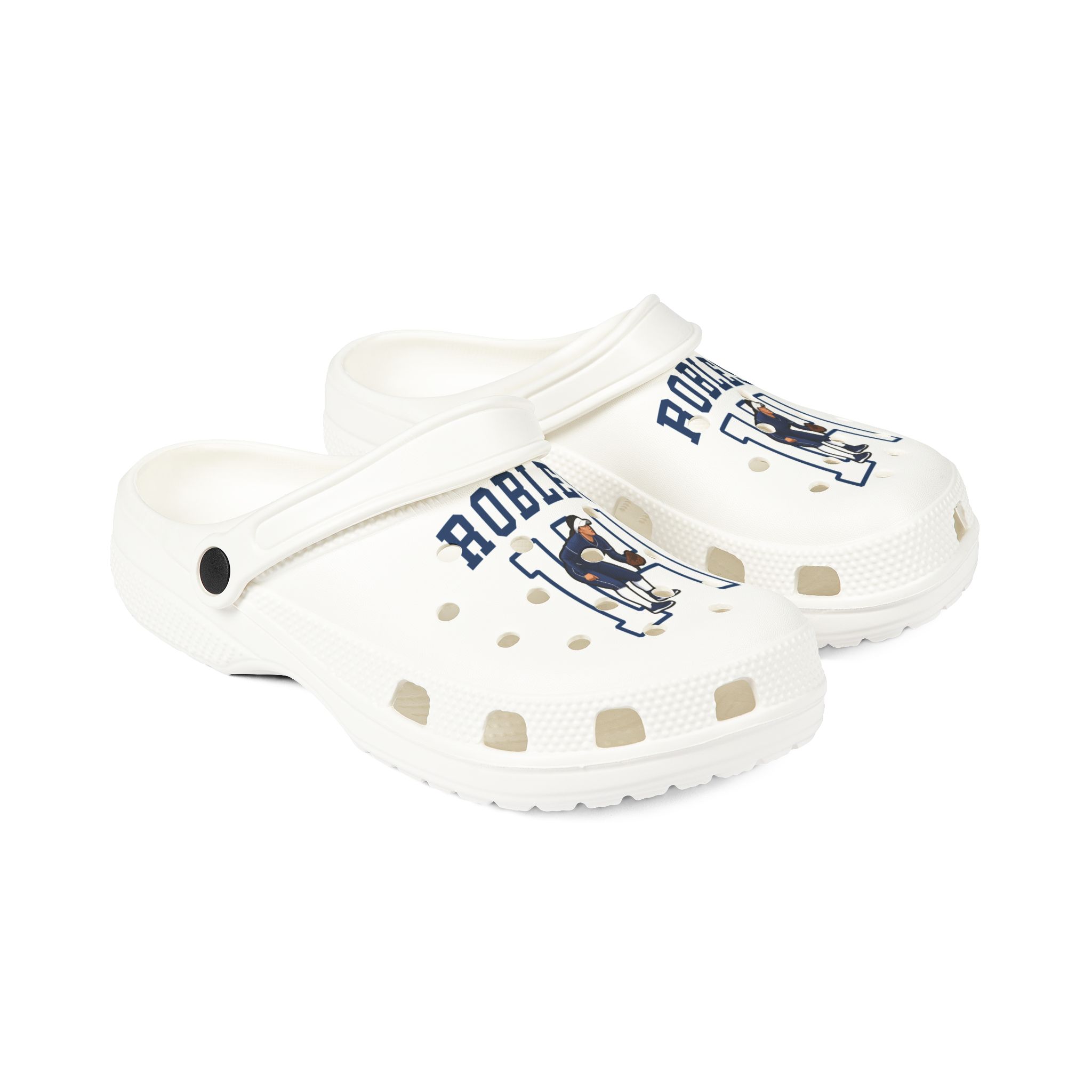 Rubber Clogs — character_shirsey in White