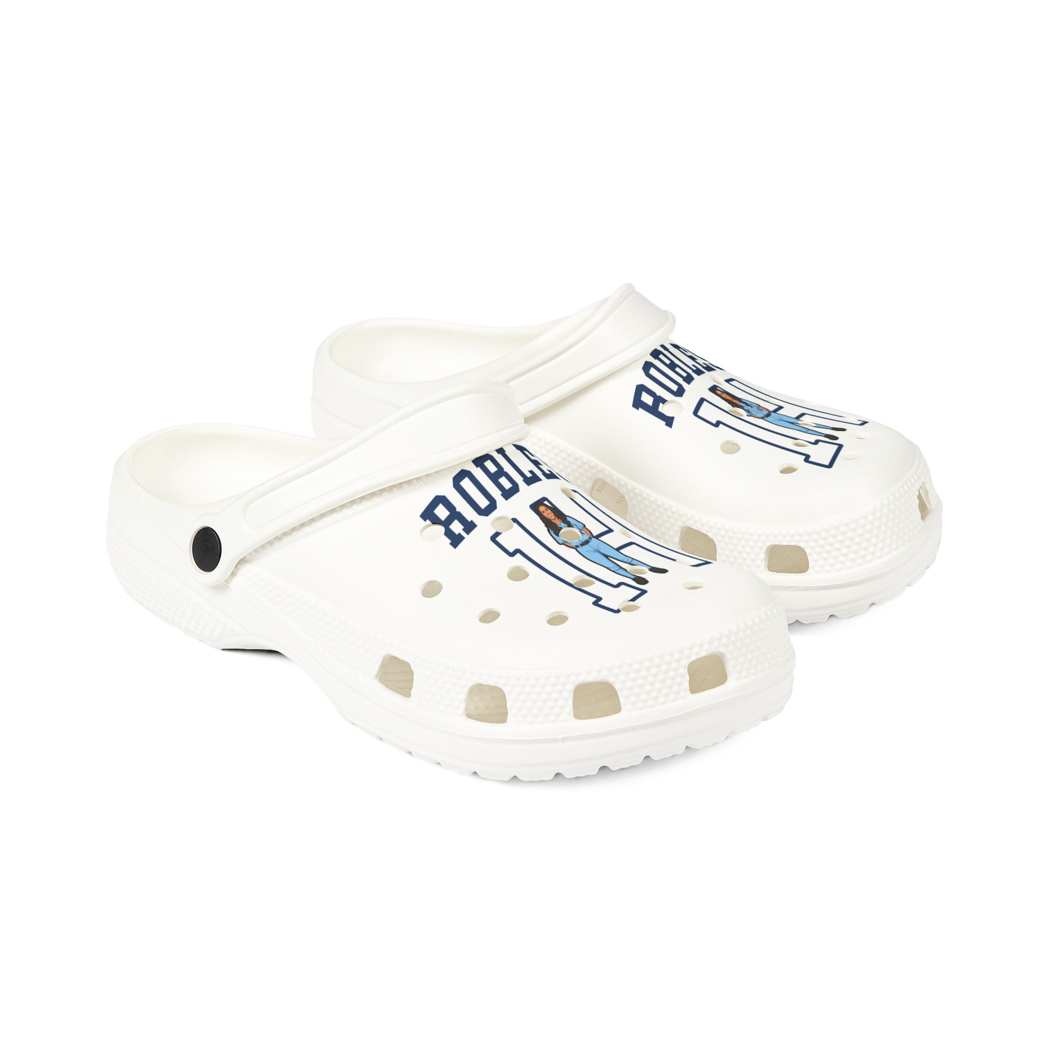 Rubber Clogs — character_shirsey in White