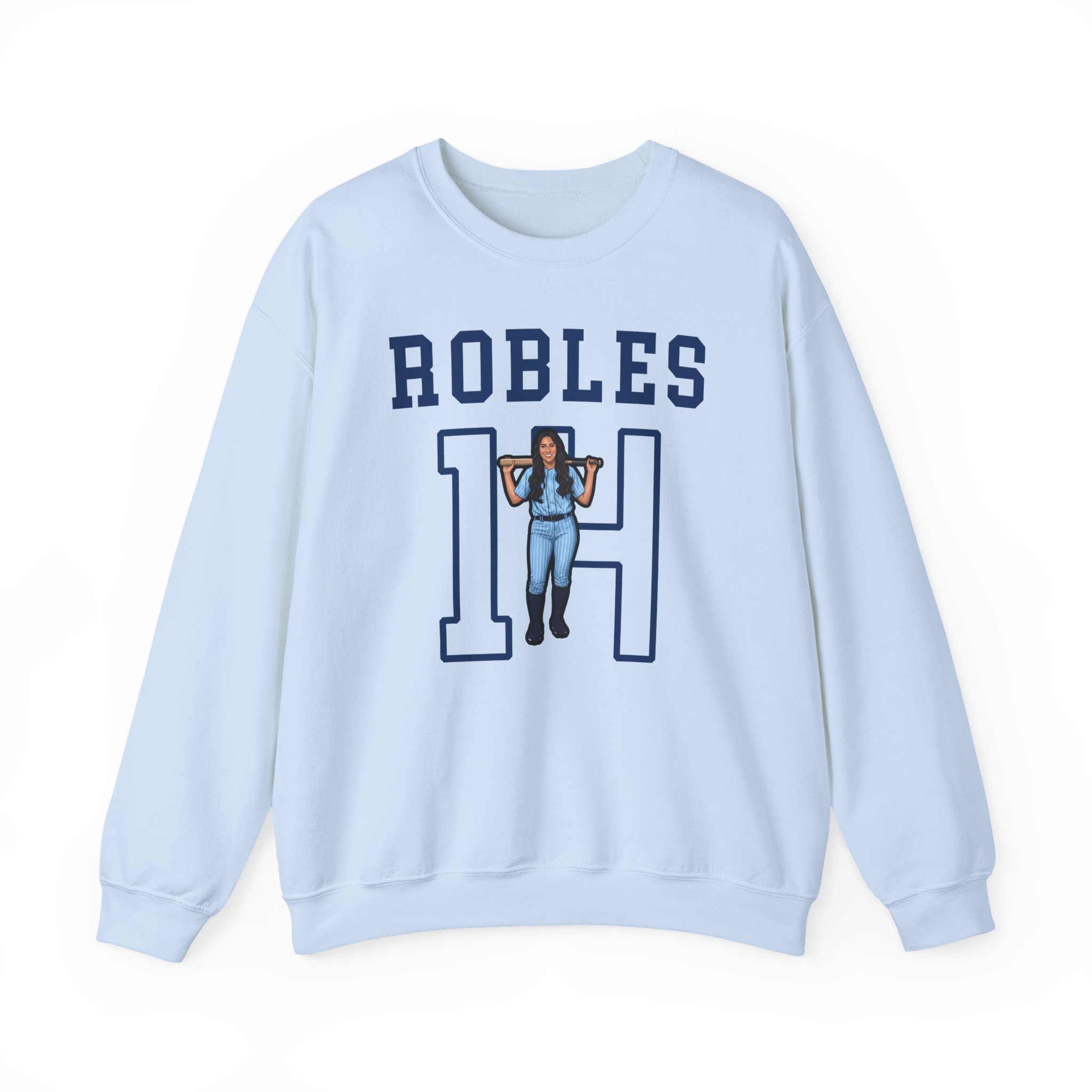 Crewneck Sweatshirt — character_shirsey in Light Blue