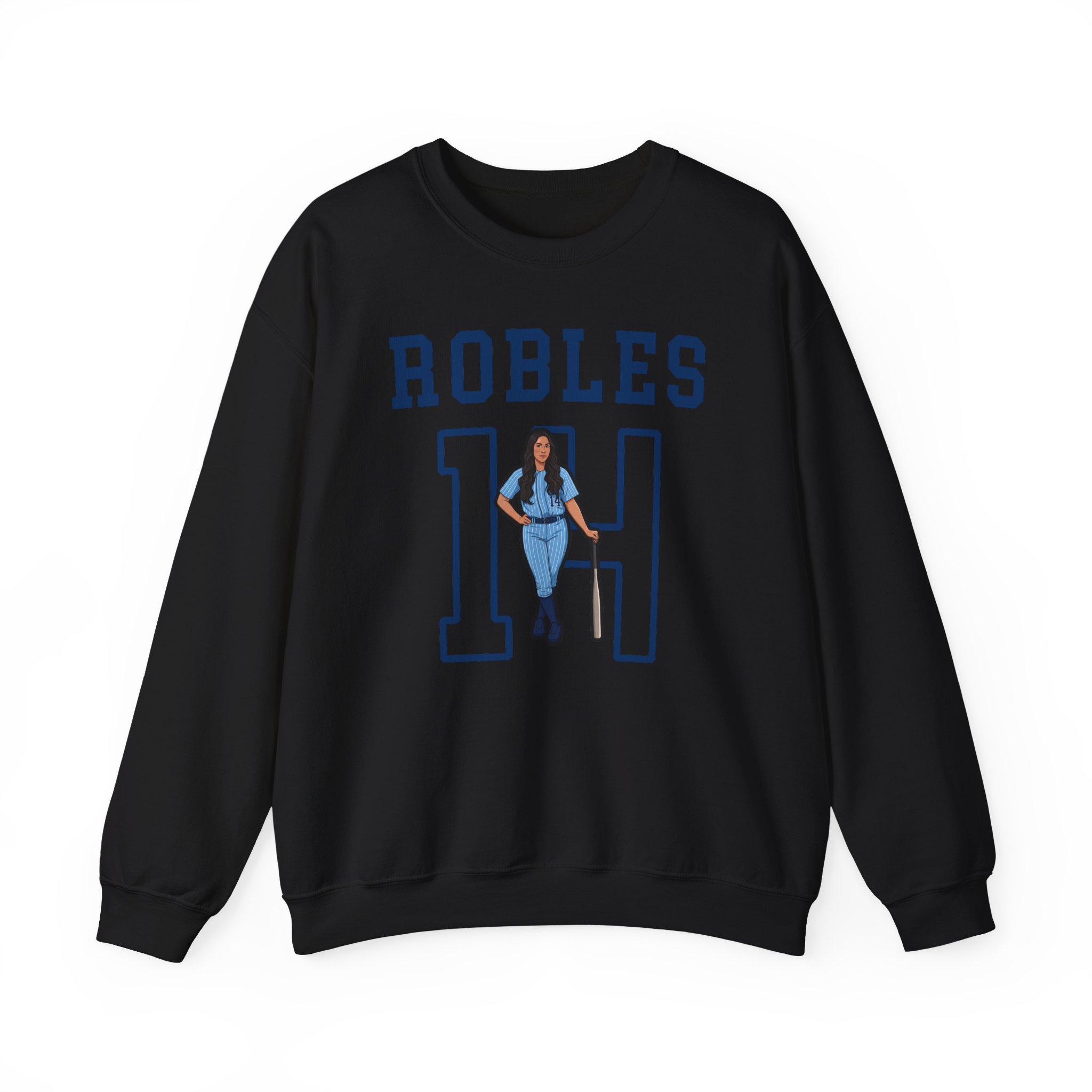 Crewneck Sweatshirt — character_shirsey in Black