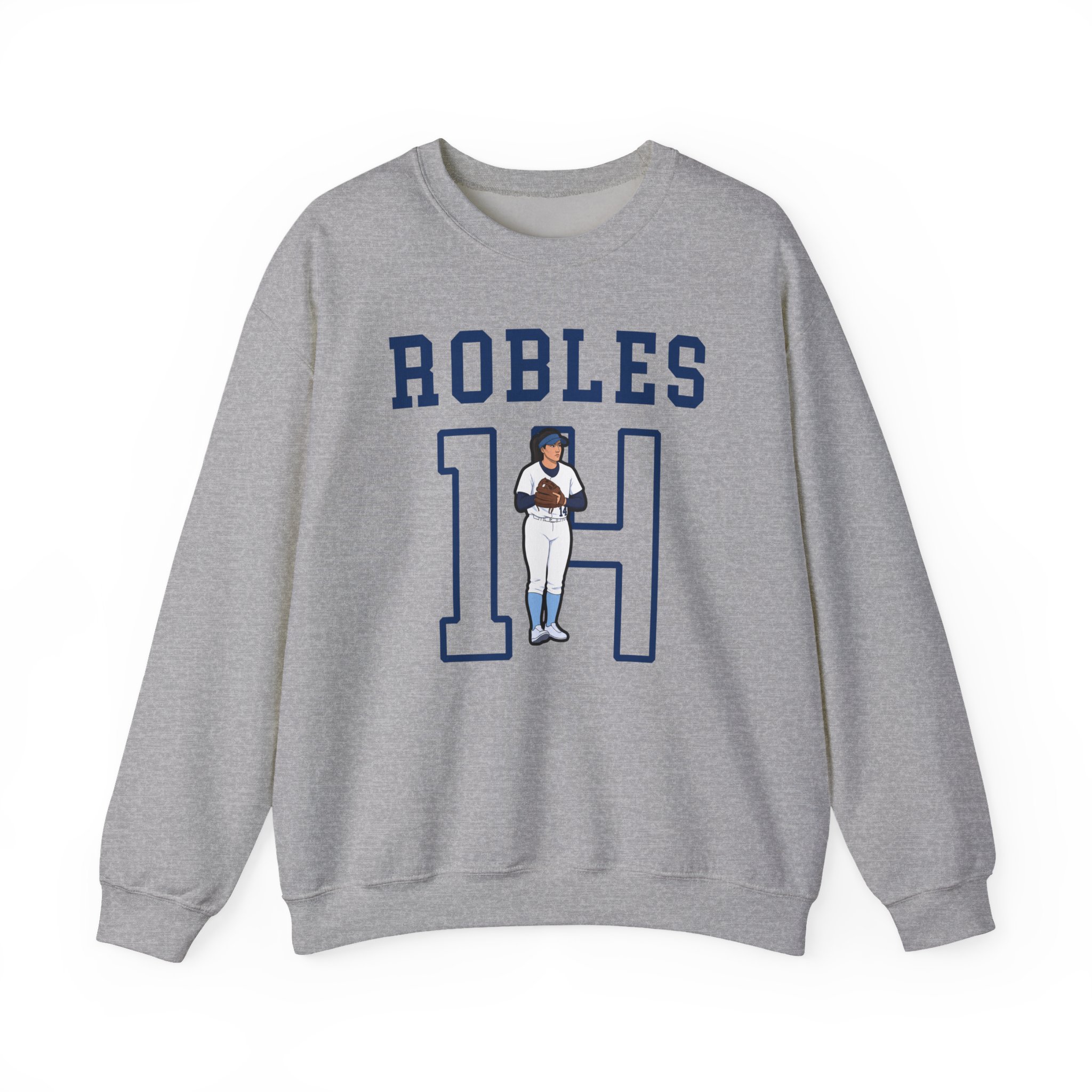 Crewneck Sweatshirt — character_shirsey in Grey