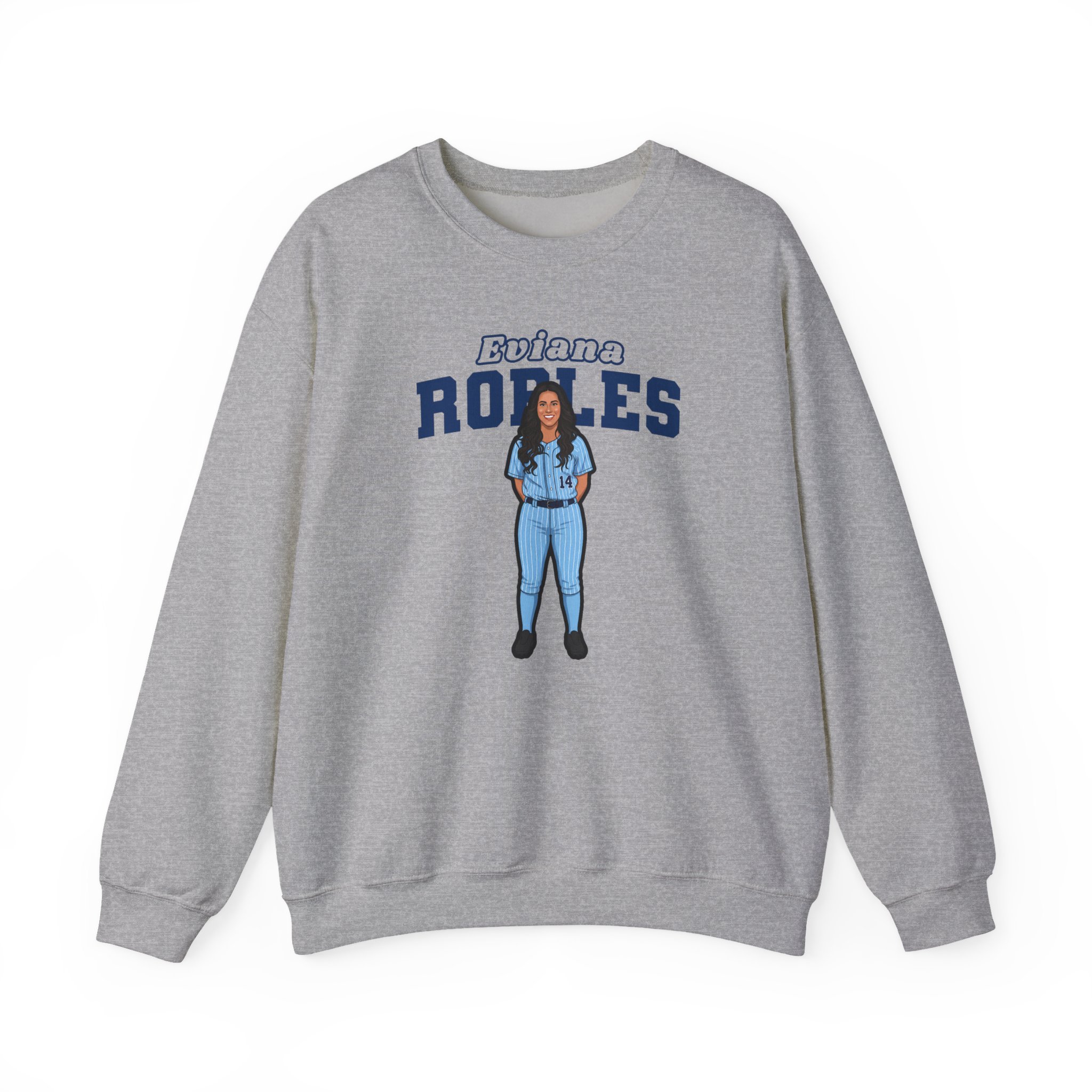 Crewneck Sweatshirt — character_name_arch in Grey