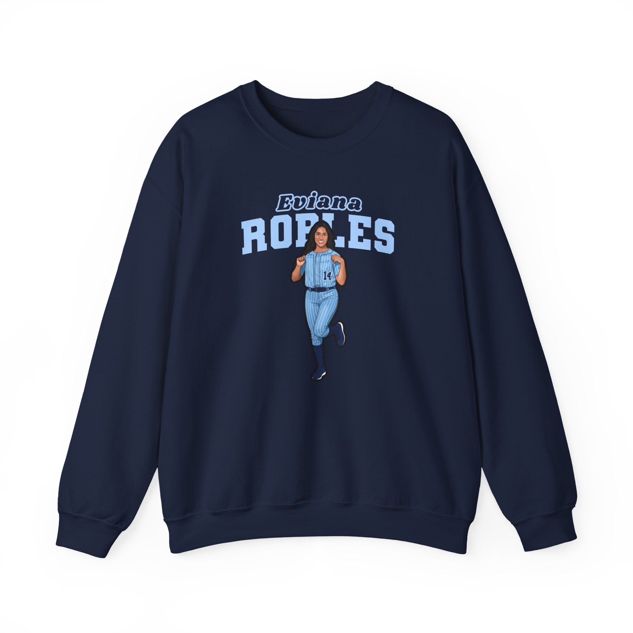 Crewneck Sweatshirt — character_name_arch in Navy
