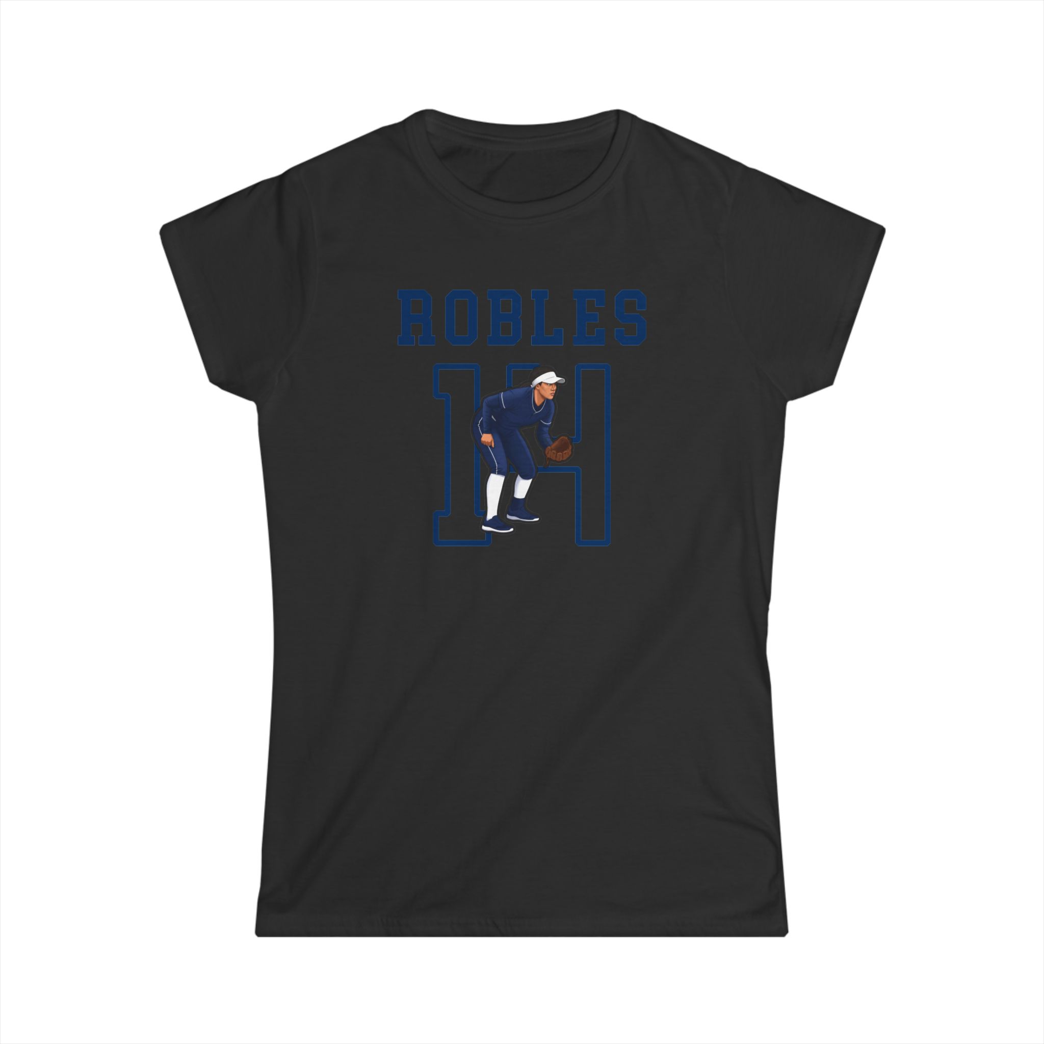 Women's Softstyle Tee — character_shirsey in Black