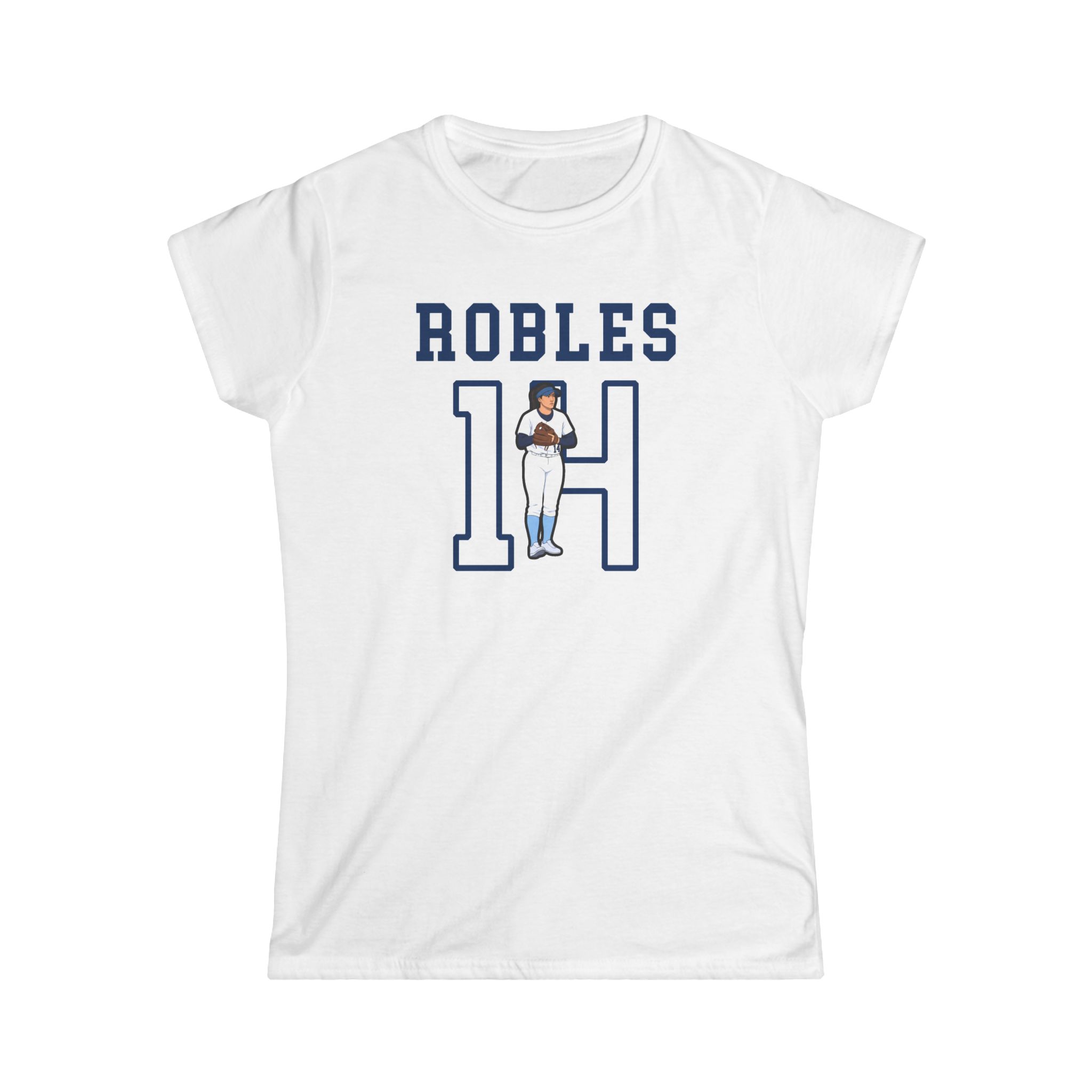 Women's Softstyle Tee — character_shirsey in White