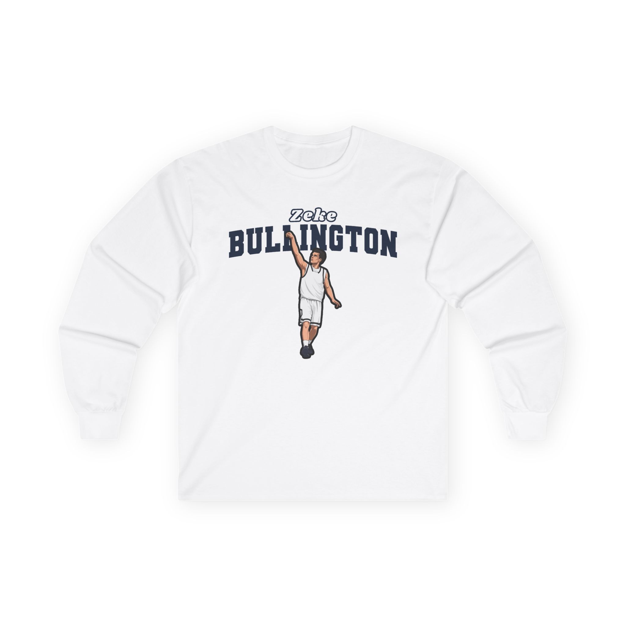 Long Sleeve Tee — character_name_arch in White