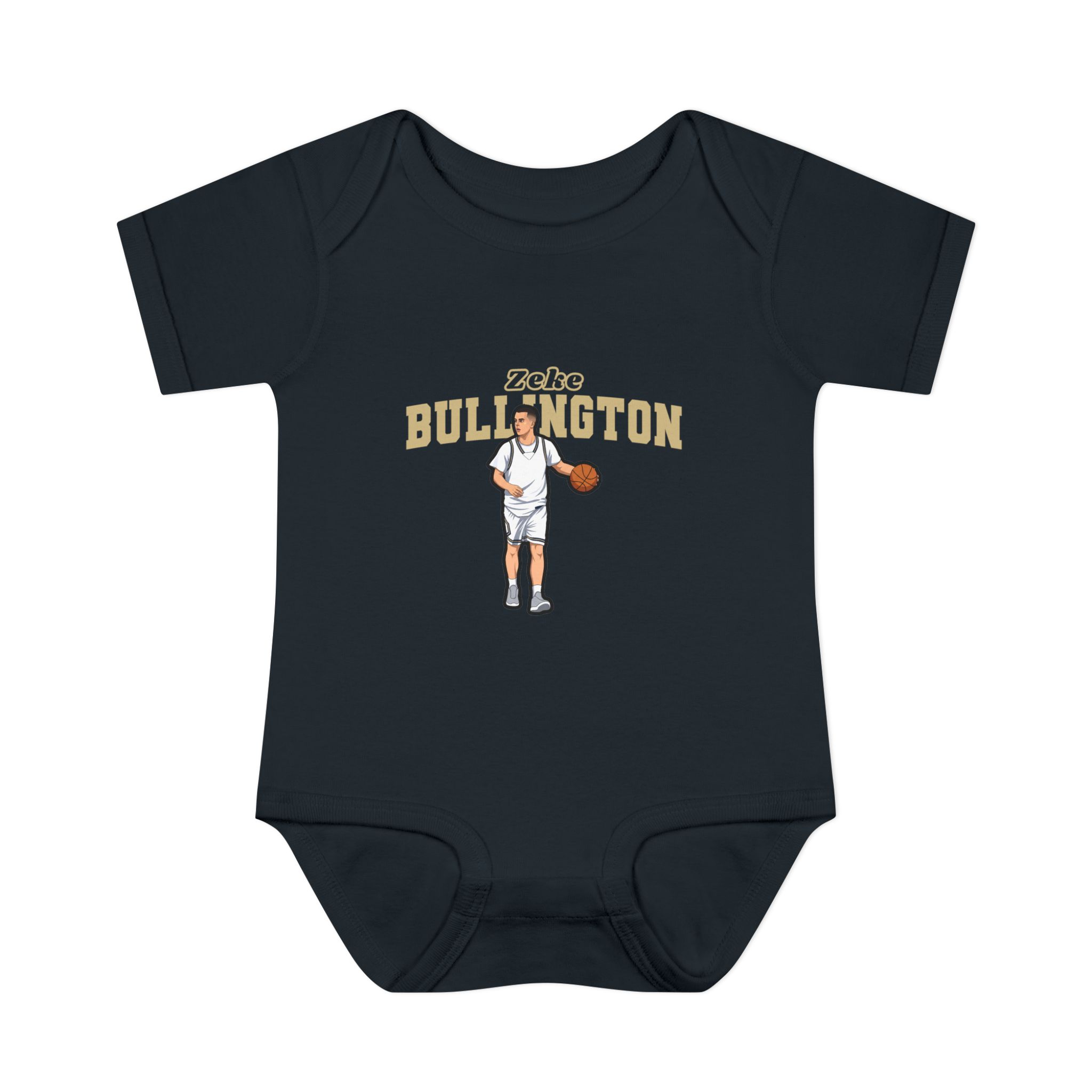 Baby Onesie — character_name_arch in Black