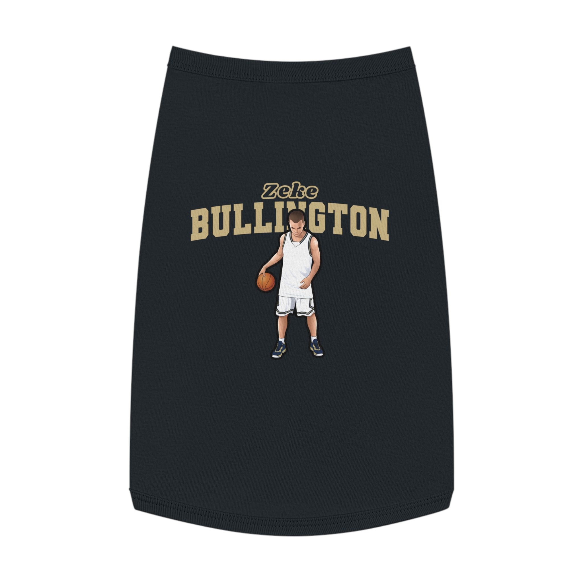 Pet Tank Top — character_name_arch in Black